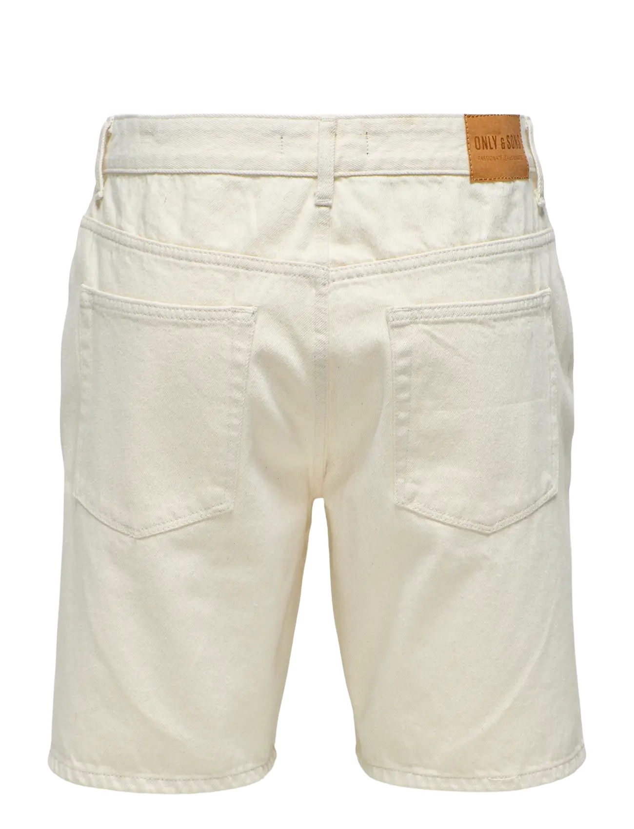 ONLY & SONS - ONSEDGE ECRU 2044 PIM DNM SHORTS NOOS - denim shorts - ecru - 2