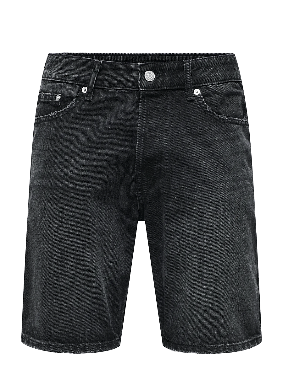 ONLY & SONS - ONSEDGE BLACK 2047 TAI DNM SHORTS NOOS - jeans shorts - black denim - 1