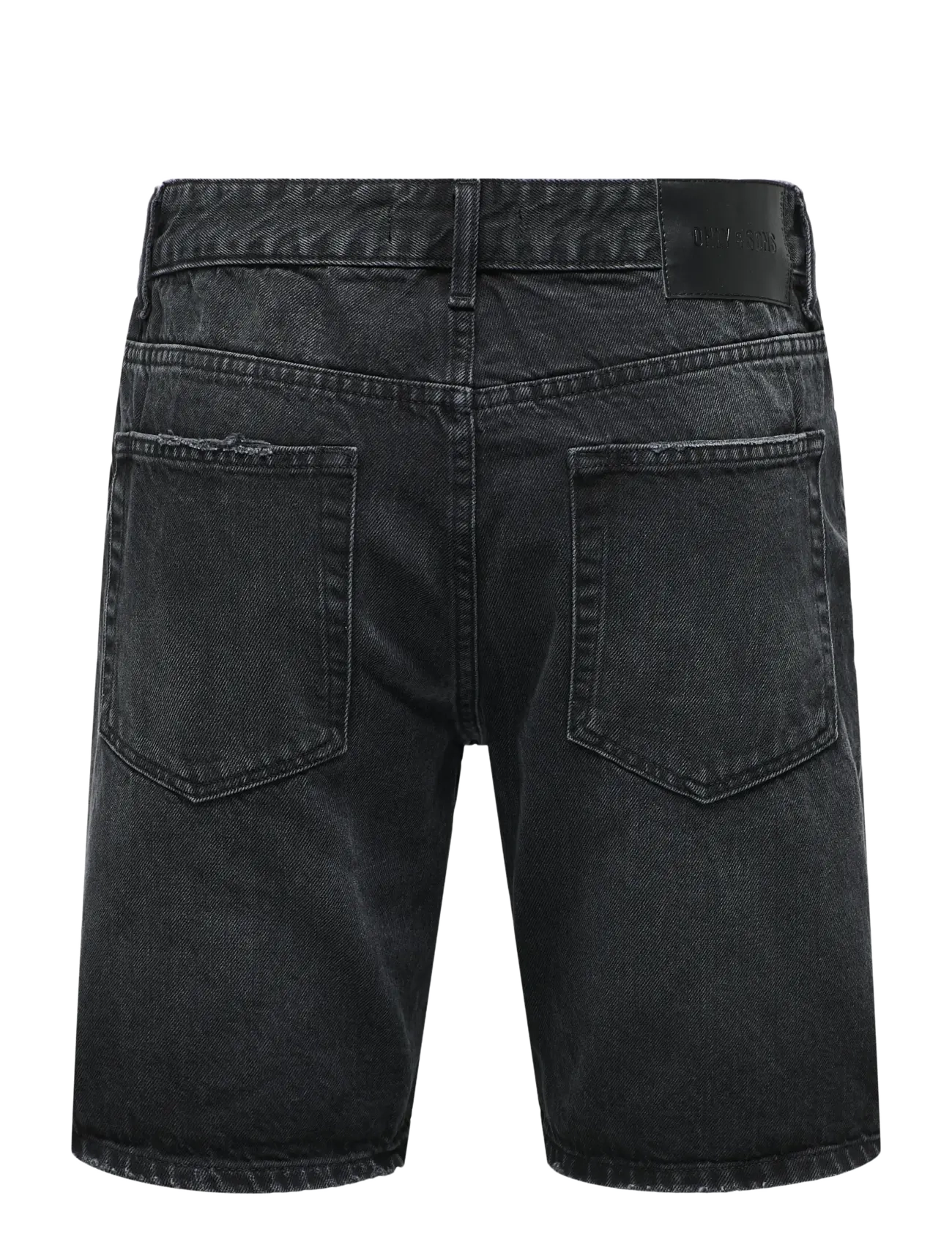 ONLY & SONS - ONSEDGE BLACK 2047 TAI DNM SHORTS NOOS - jorty - black denim - 2