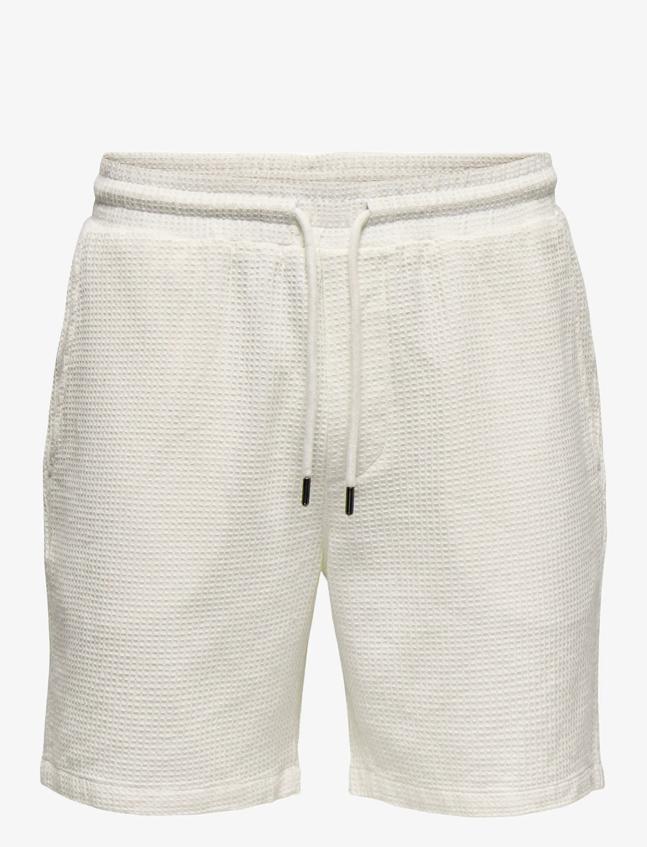 ONLY & SONS ONSBERTIL WAFFLE SHORTS - Shorts - CLOUD DANCER / white