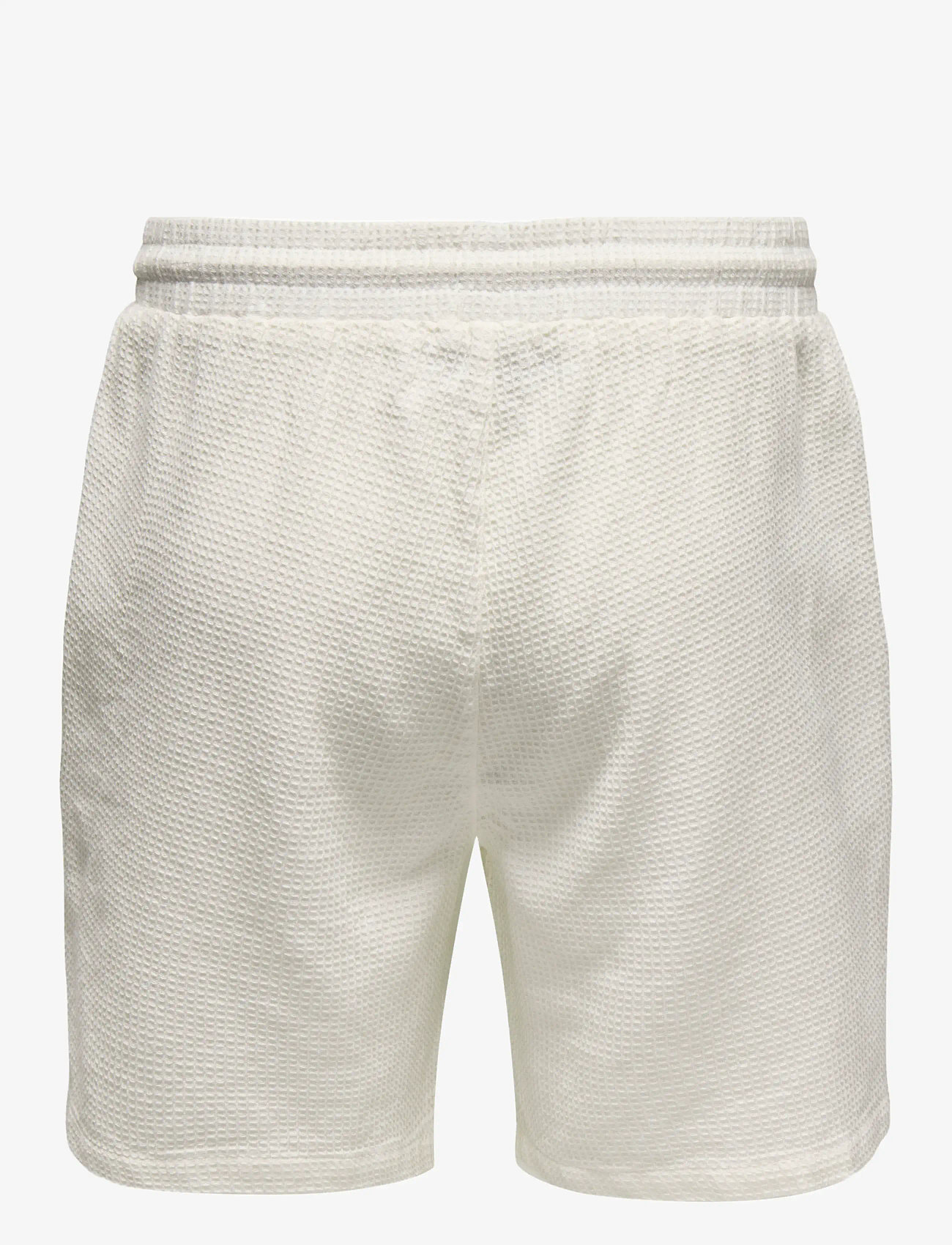 ONLY & SONS - ONSBERTIL WAFFLE SHORTS - laveste priser - cloud dancer - 1