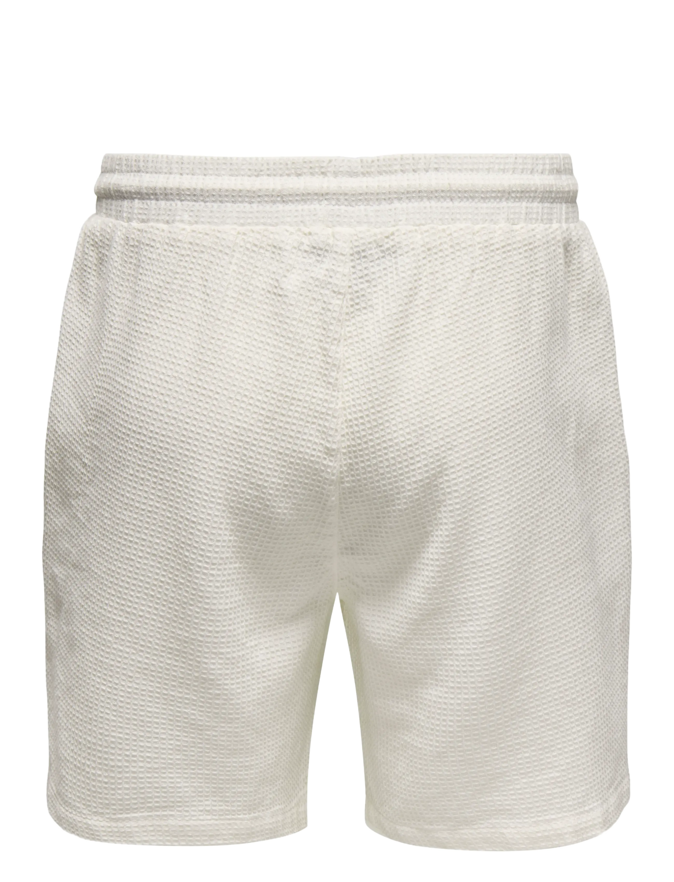 ONLY & SONS - ONSBERTIL WAFFLE SHORTS - lühikesed vabaajapüksid - cloud dancer - 2
