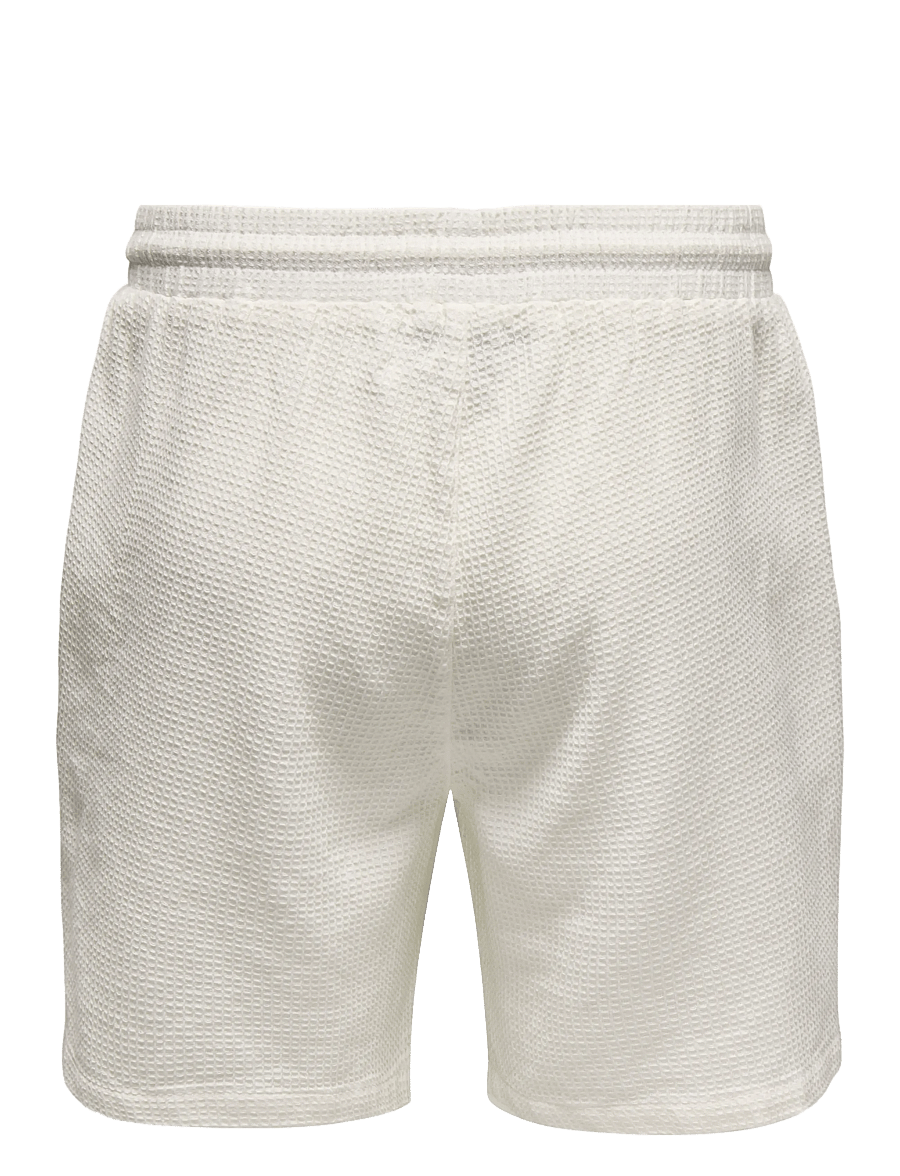 ONLY & SONS - ONSBERTIL WAFFLE SHORTS - casual shorts - cloud dancer - 2