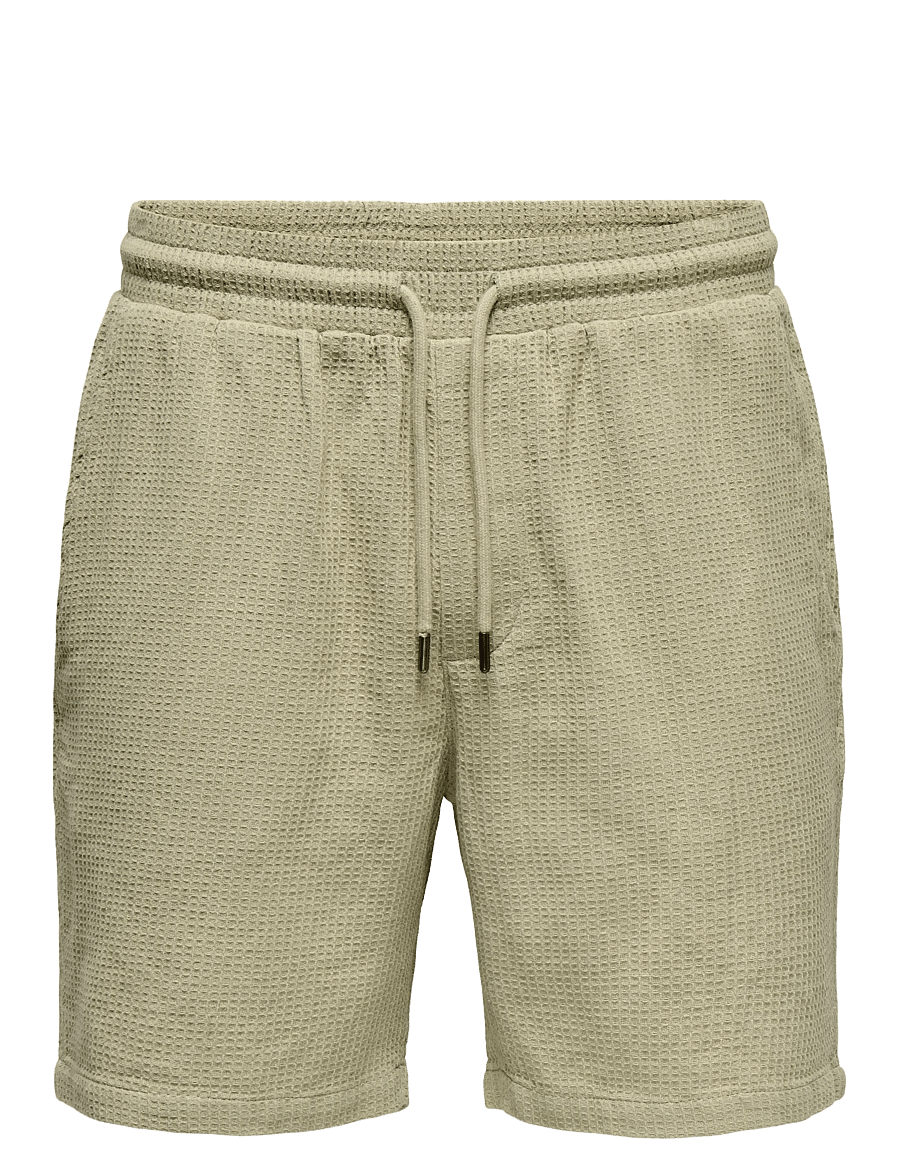 ONLY & SONS - ONSBERTIL WAFFLE SHORTS - vabaaja lühikesed püksid - twill - 1