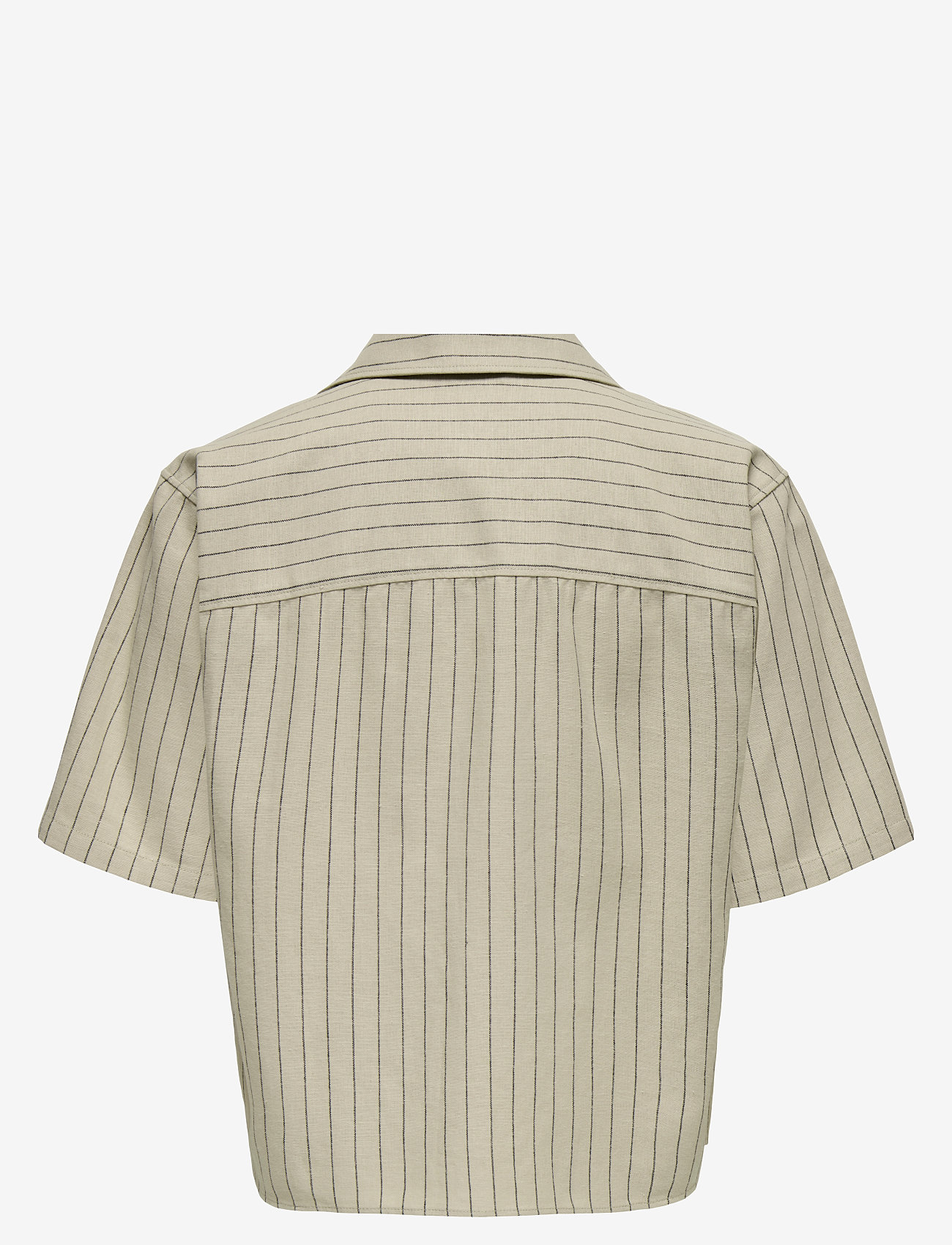 ONLY & SONS - ONSEMILO RLX SS LINEN RESORT SHIRT 0256 - hørskjorter - silver lining - 1