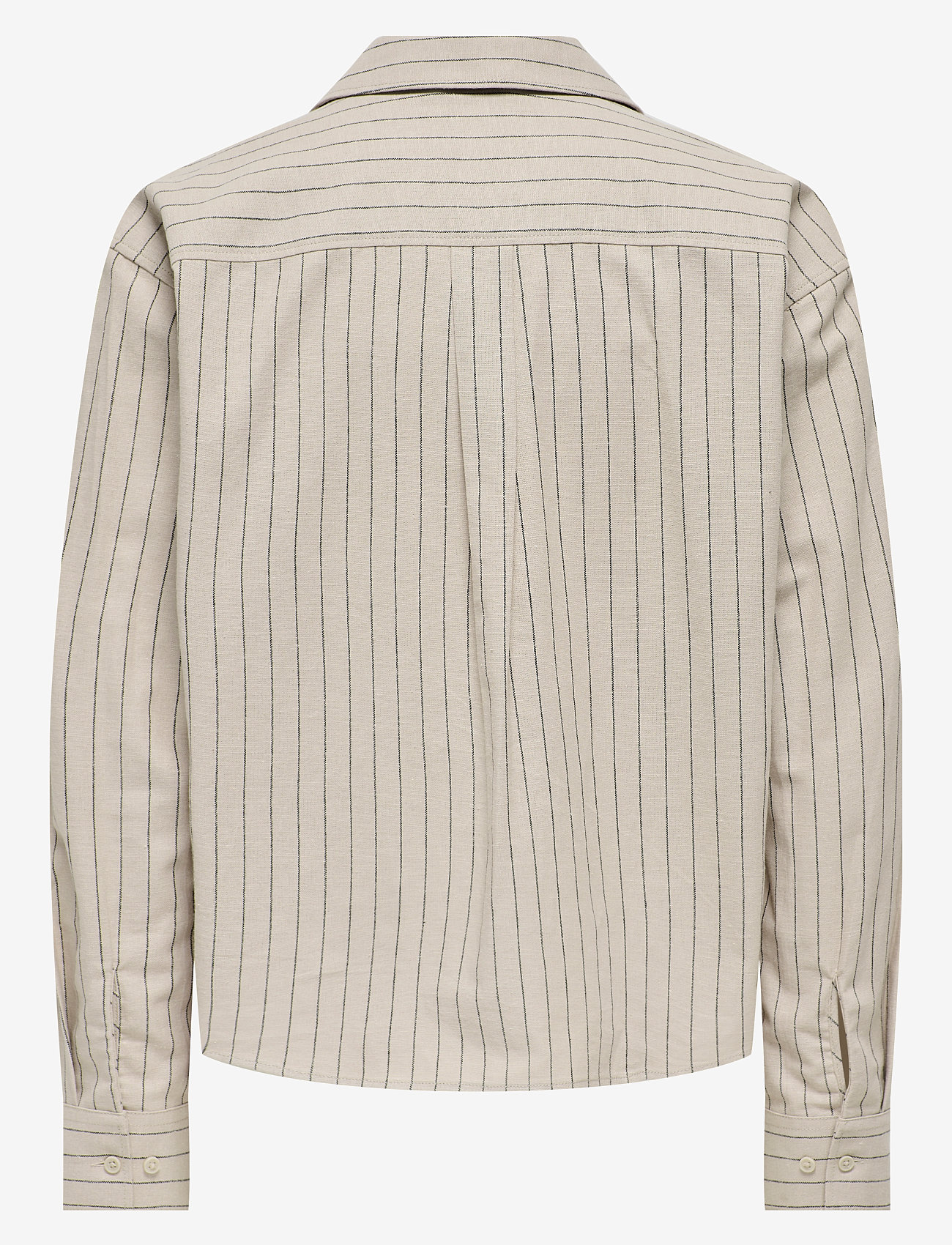 ONLY & SONS - ONSEMILO CASUAL LINEN LS SHIRT 0256 - randiga skjortor - silver lining - 1