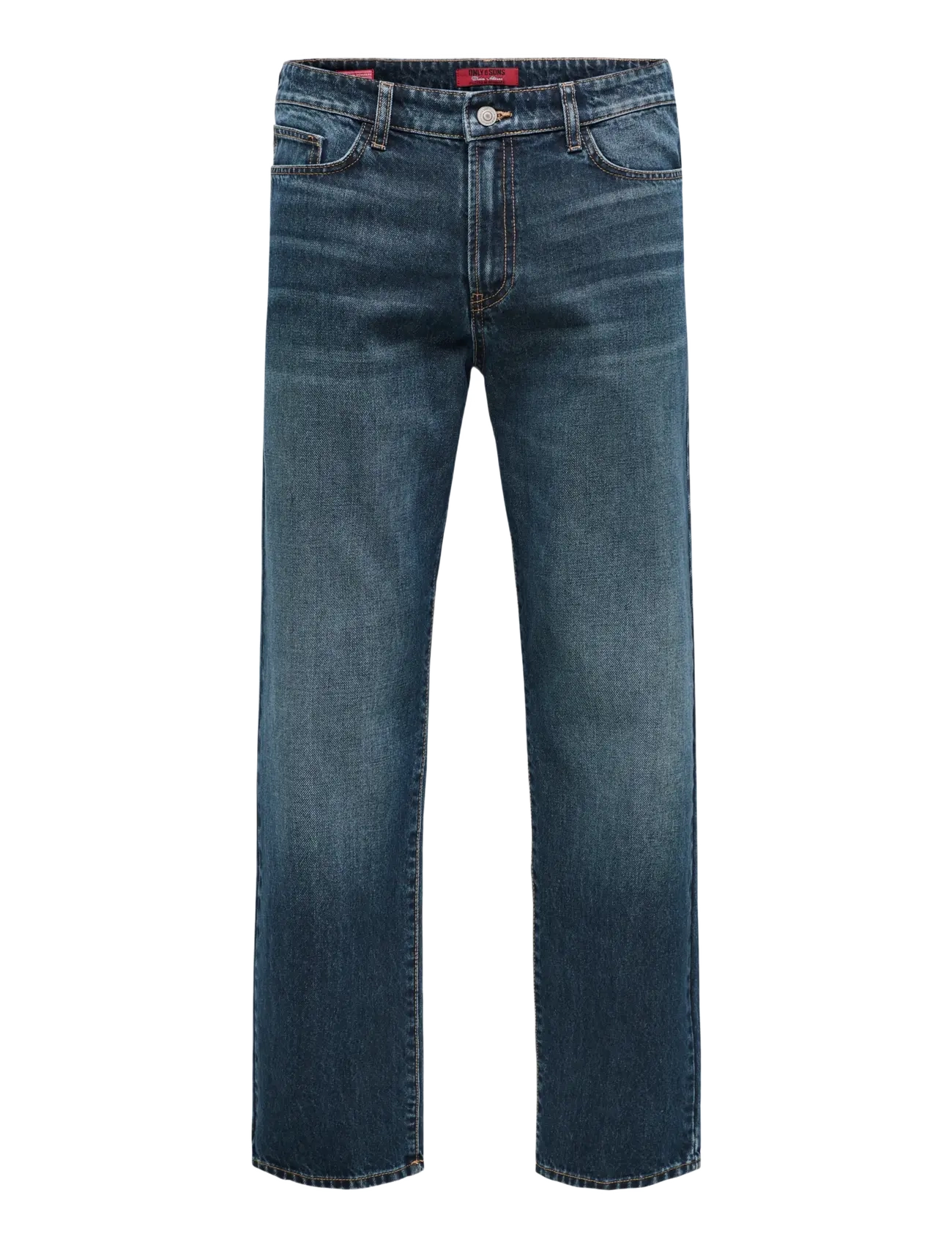 ONLY & SONS ONSEDGE STRAIGHT DB 2103 AZG DNM - Jeans - DARK BLUE DENIM / blue