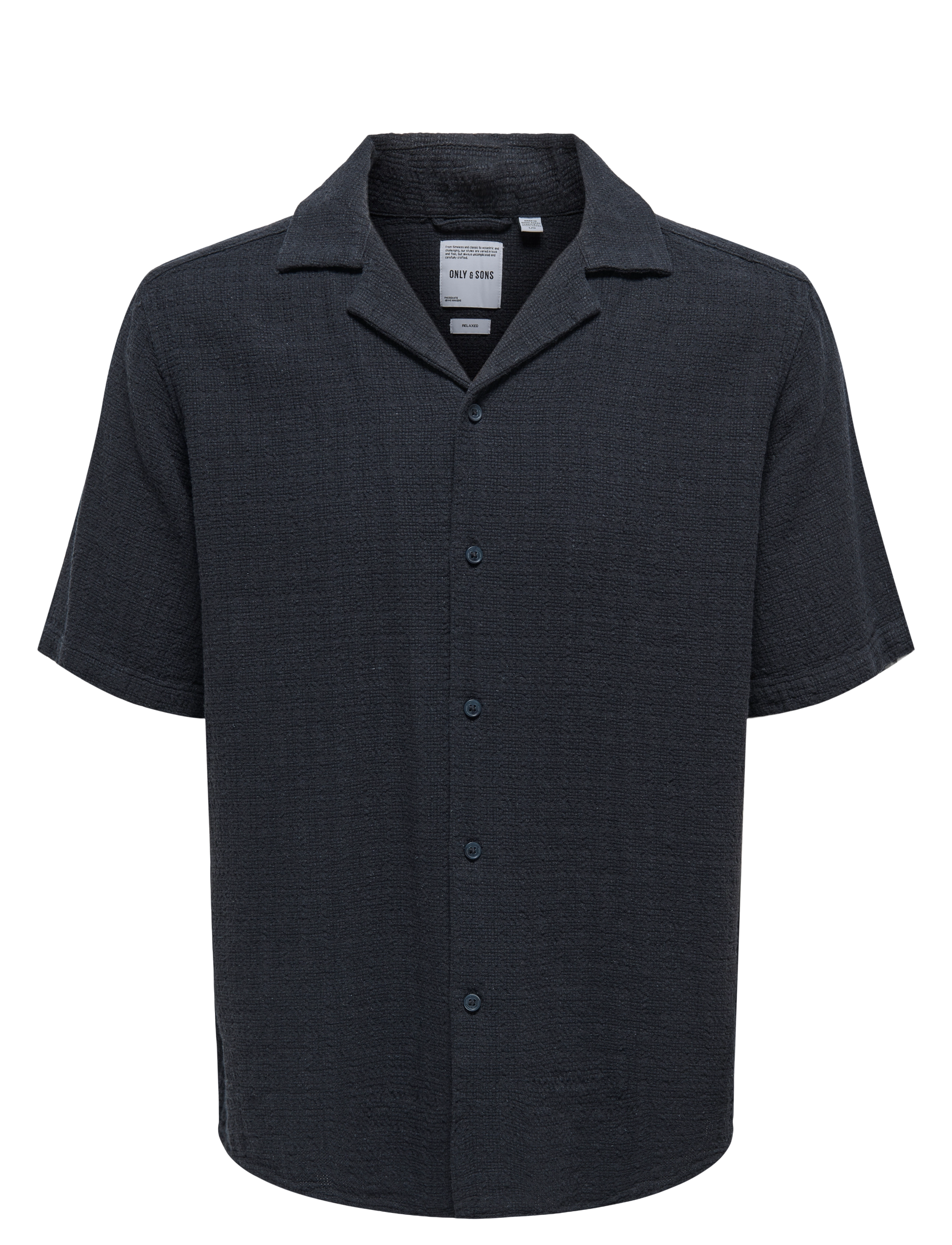 ONLY & SONS ONSLATHAM REG RESORT STRUC 0257 NOOS - Skjortor - DARK NAVY / navy