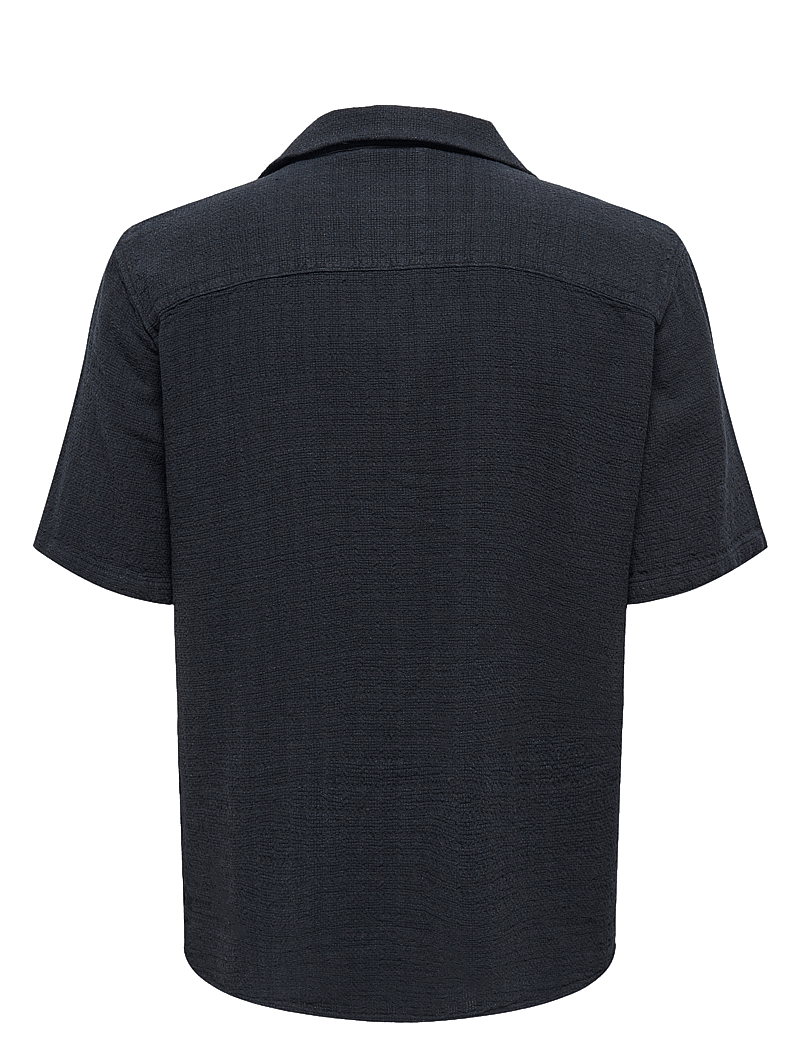 ONLY & SONS - ONSLATHAM REG RESORT STRUC 0257 NOOS - hørskjorter - dark navy - 2