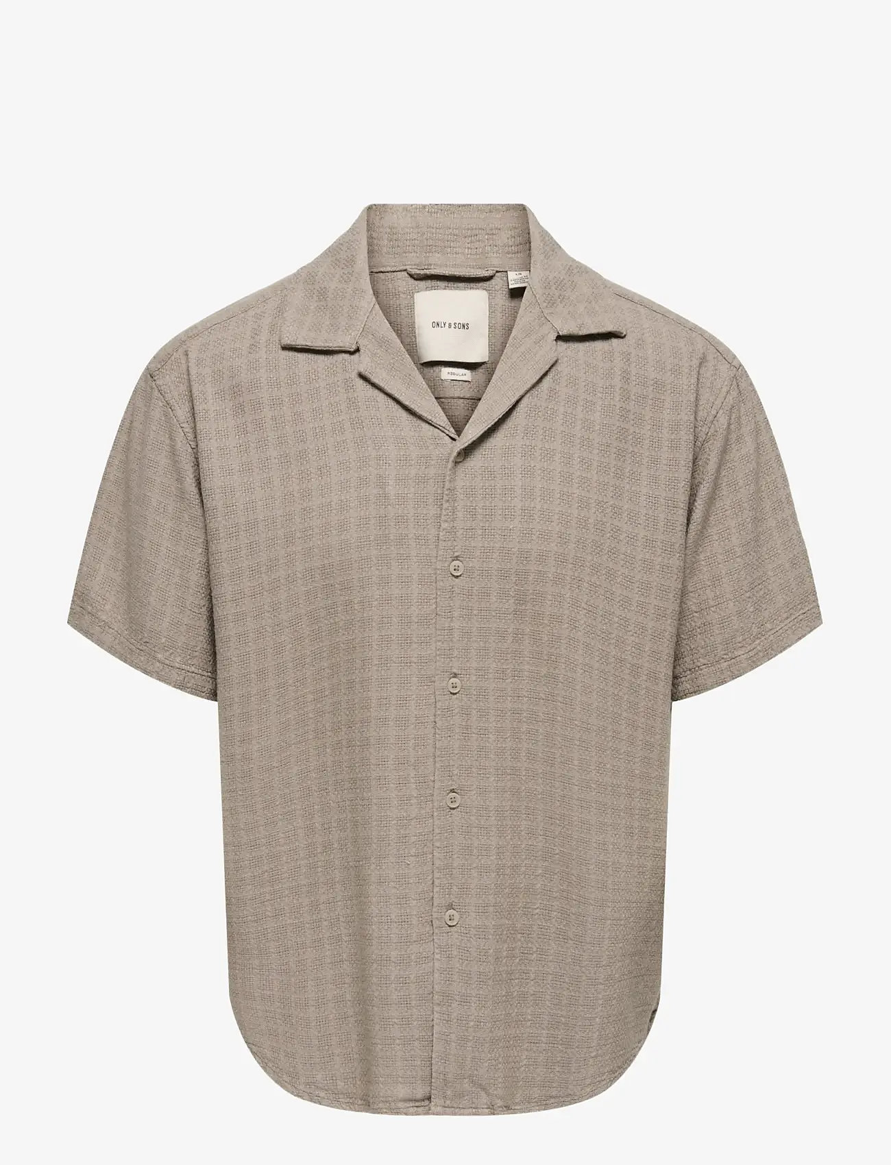 ONLY & SONS - ONSLATHAM REG RESORT STRUC 0257 NOOS - linased särgid - desert taupe - 1