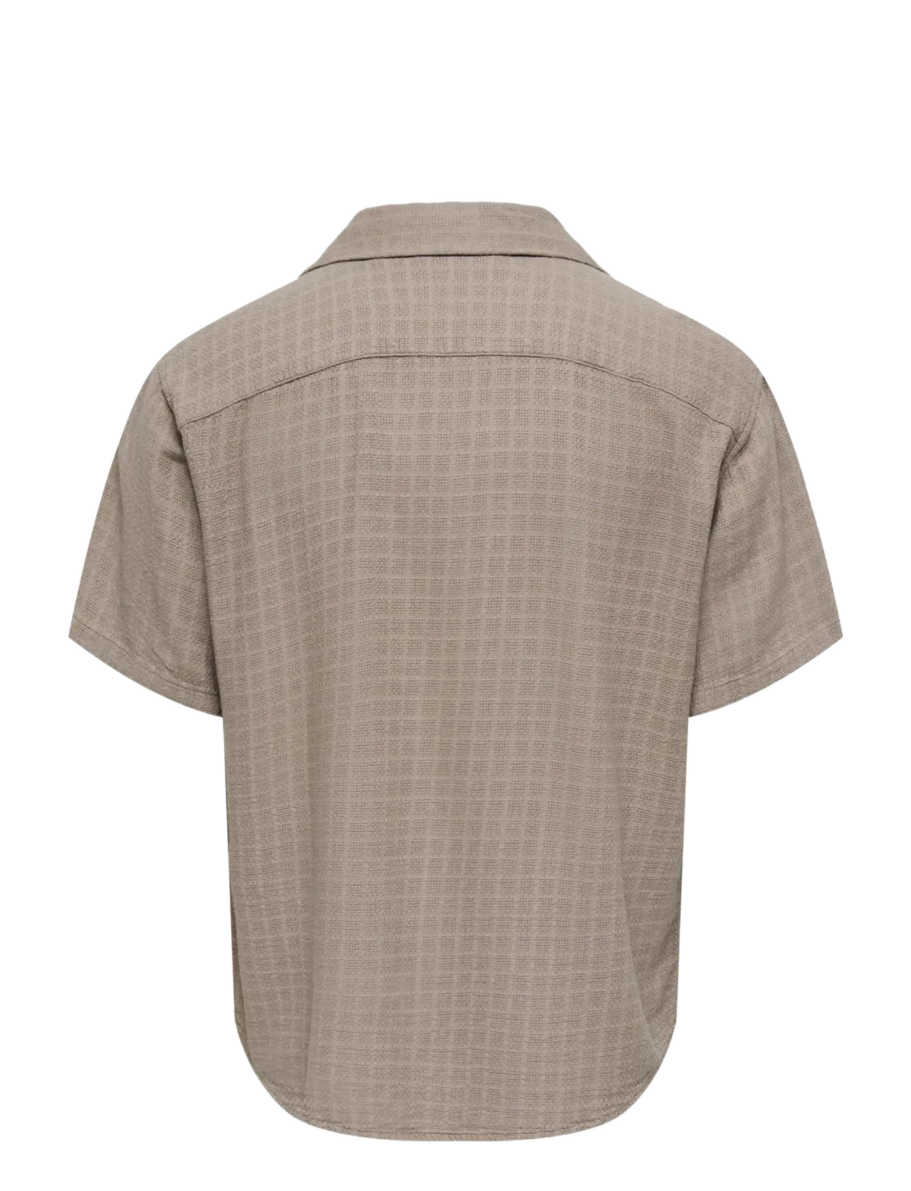 ONLY & SONS - ONSLATHAM REG RESORT STRUC 0257 NOOS - hørskjorter - desert taupe - 2