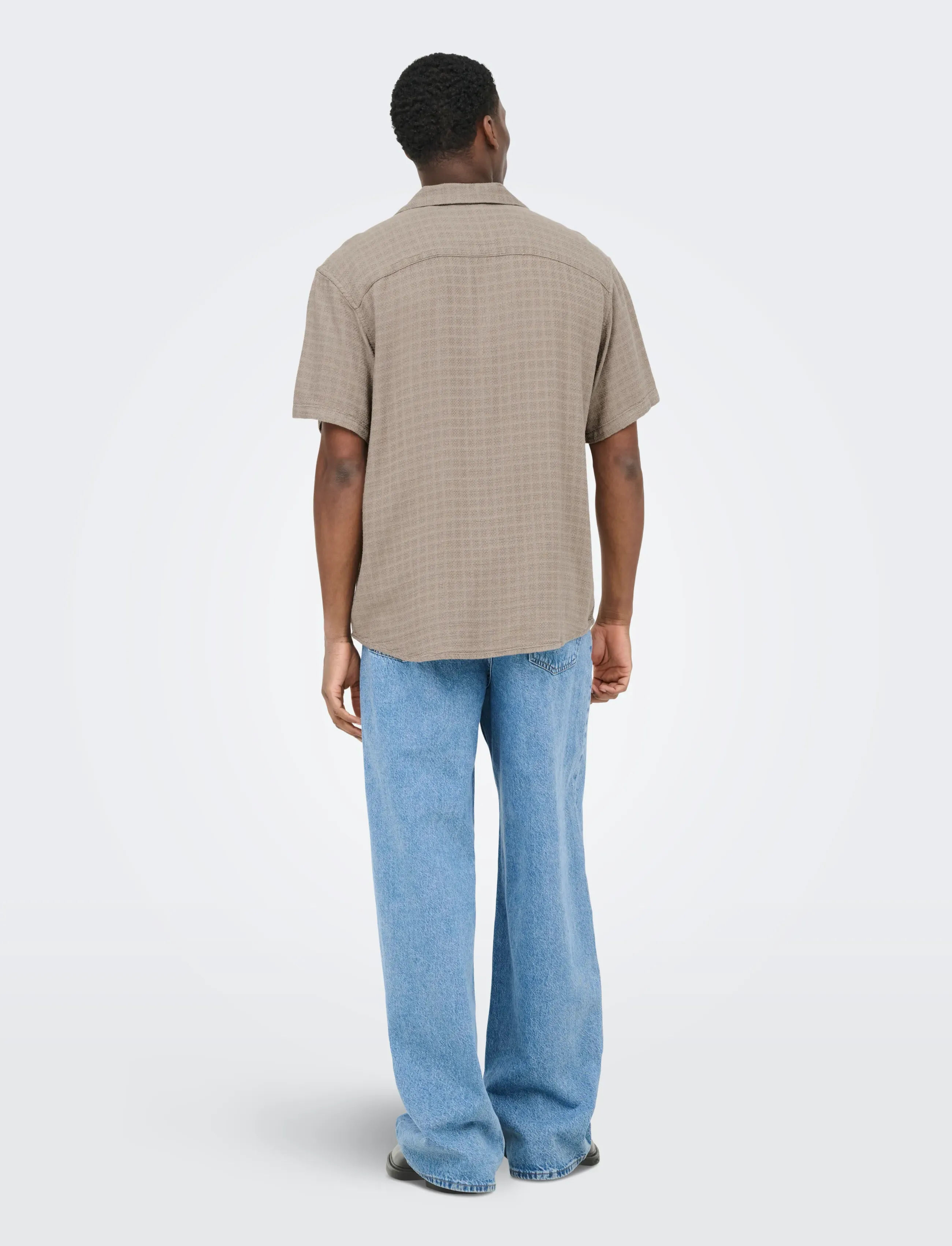 ONLY & SONS - ONSLATHAM REG RESORT STRUC 0257 NOOS - hørskjorter - desert taupe - 3