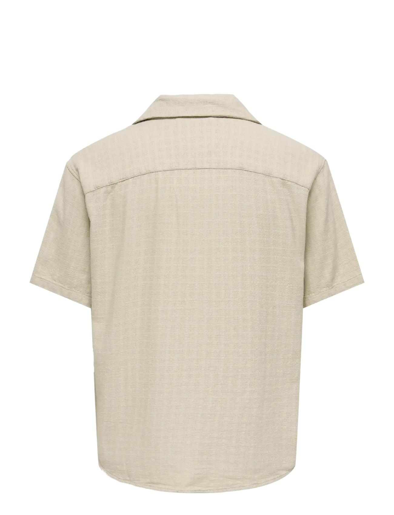 ONLY & SONS - ONSLATHAM REG RESORT STRUC 0257 NOOS - hørskjorter - silver lining - 2