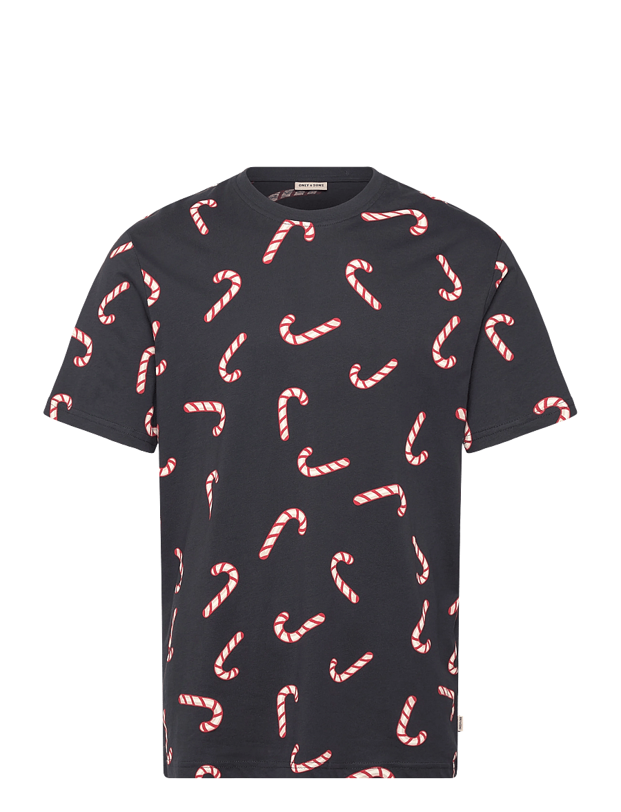 ONLY & SONS - ONSKLAUS REG SS TEE - kurzärmelige t-shirts - dark navy - 0