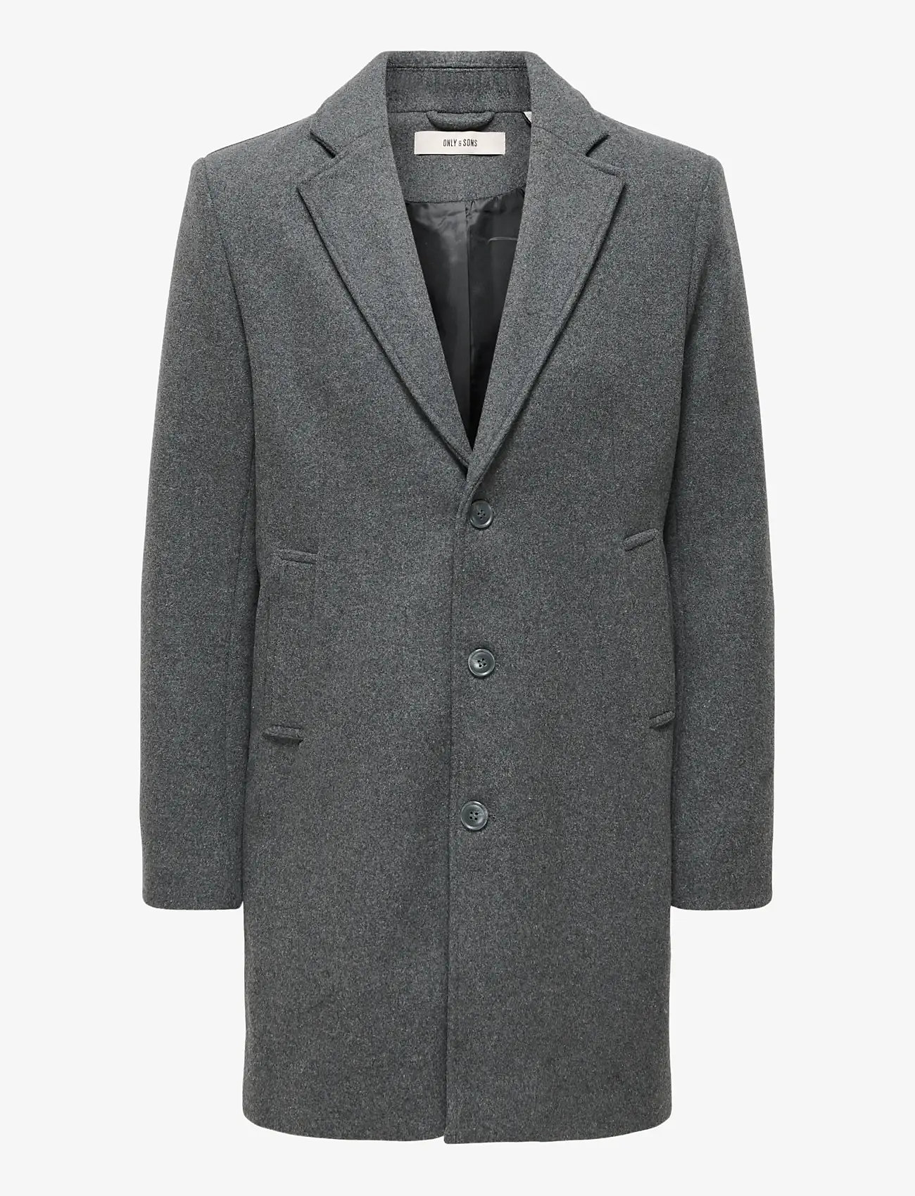 ONLY & SONS - ONSMATTHEW WOOL COAT OTW NOOS - vinterjakker - dark grey melange - 1