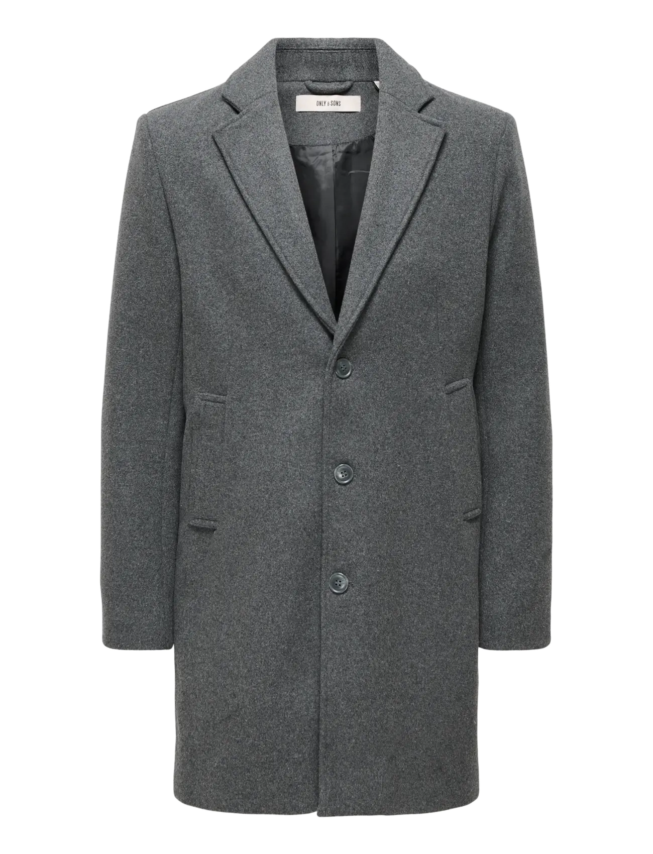 ONLY & SONS ONSMATTHEW WOOL COAT OTW NOOS - Coats - DARK GREY MELANGE / grey