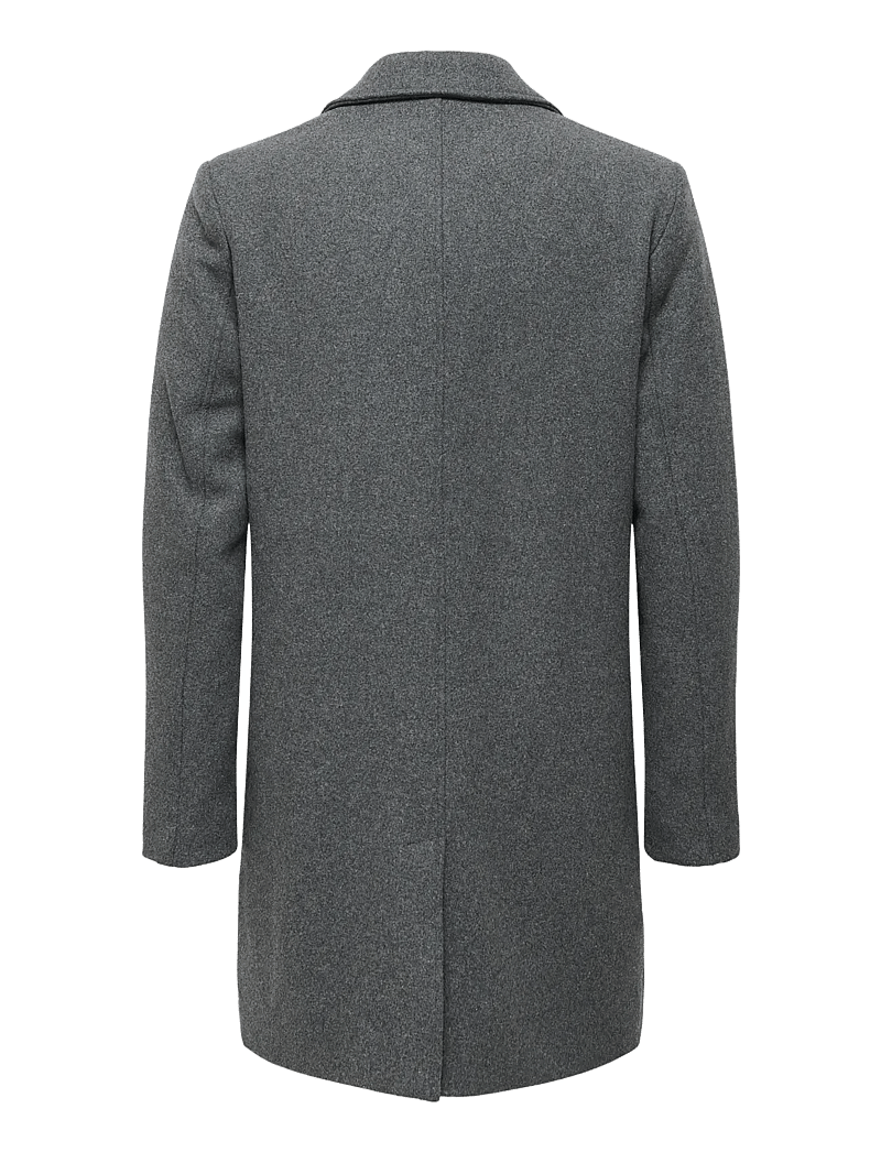 ONLY & SONS - ONSMATTHEW WOOL COAT OTW NOOS - vinterjakker - dark grey melange - 2