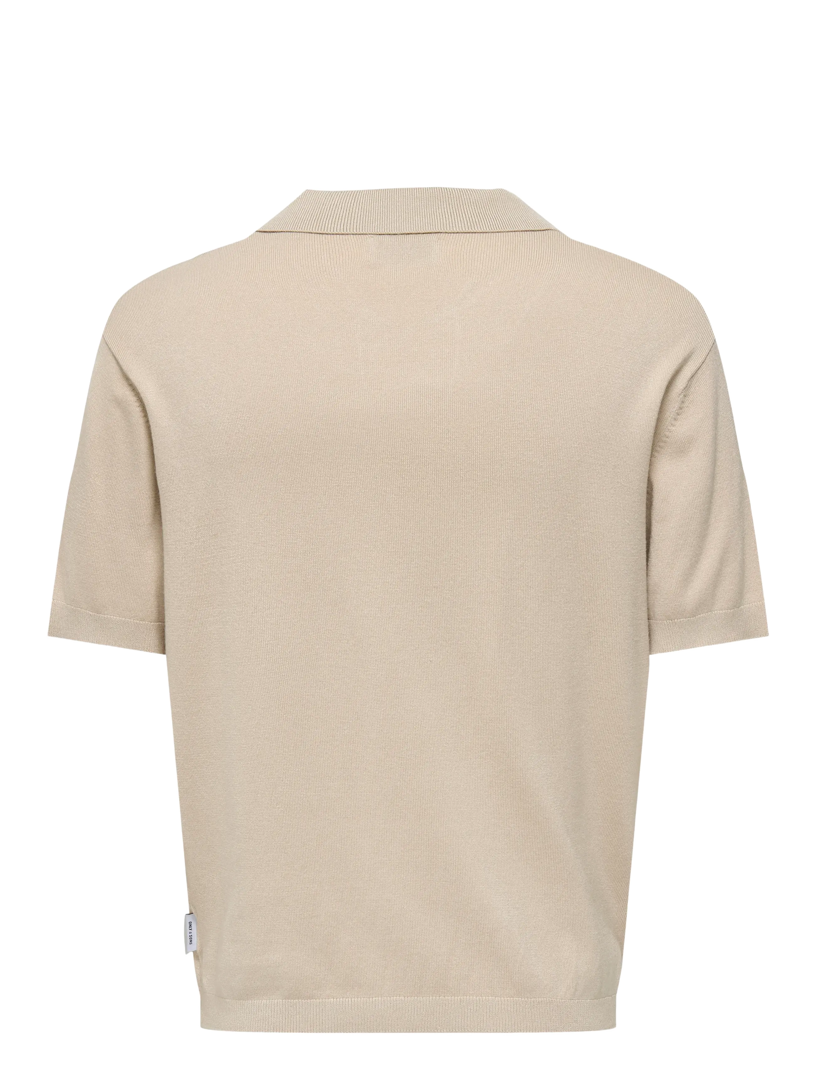 ONLY & SONS - ONSADRIAN REG 12 SS CONTRAST POLO KNIT - polos à manches courtes - silver lining - 2