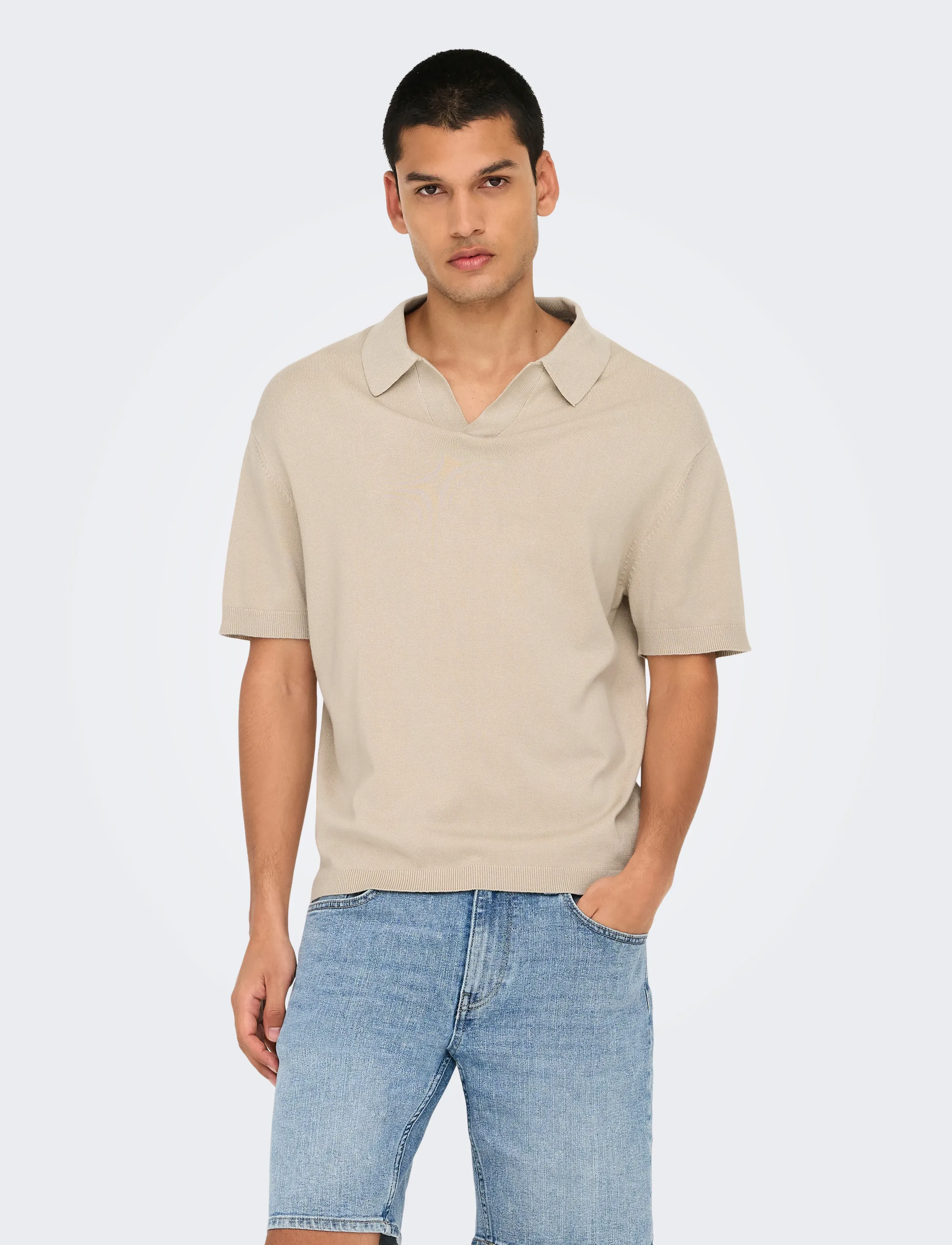 Onsadrian Reg 12 Ss Contrast Polo Knit