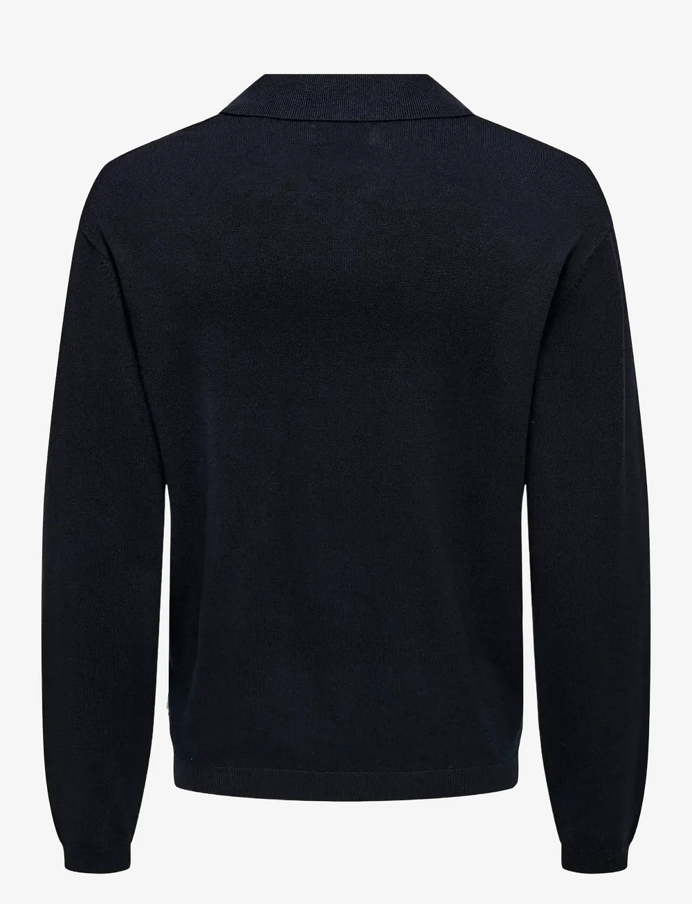 ONLY & SONS - ONSADRIAN REG 12 LS CONTRAST POLO KNIT - langärmelig - dark navy - 1
