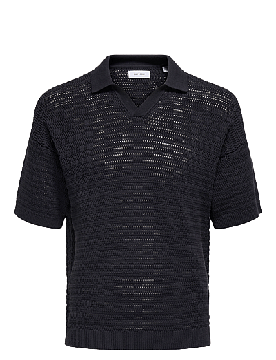Onsthiago Ds 7 Ss Resort Crochet Polo - KortæRmede Poloer