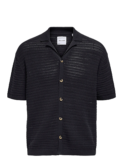 Onsthiago Ovz 7 Ss Resort Crochet Shirt - KortæRmede