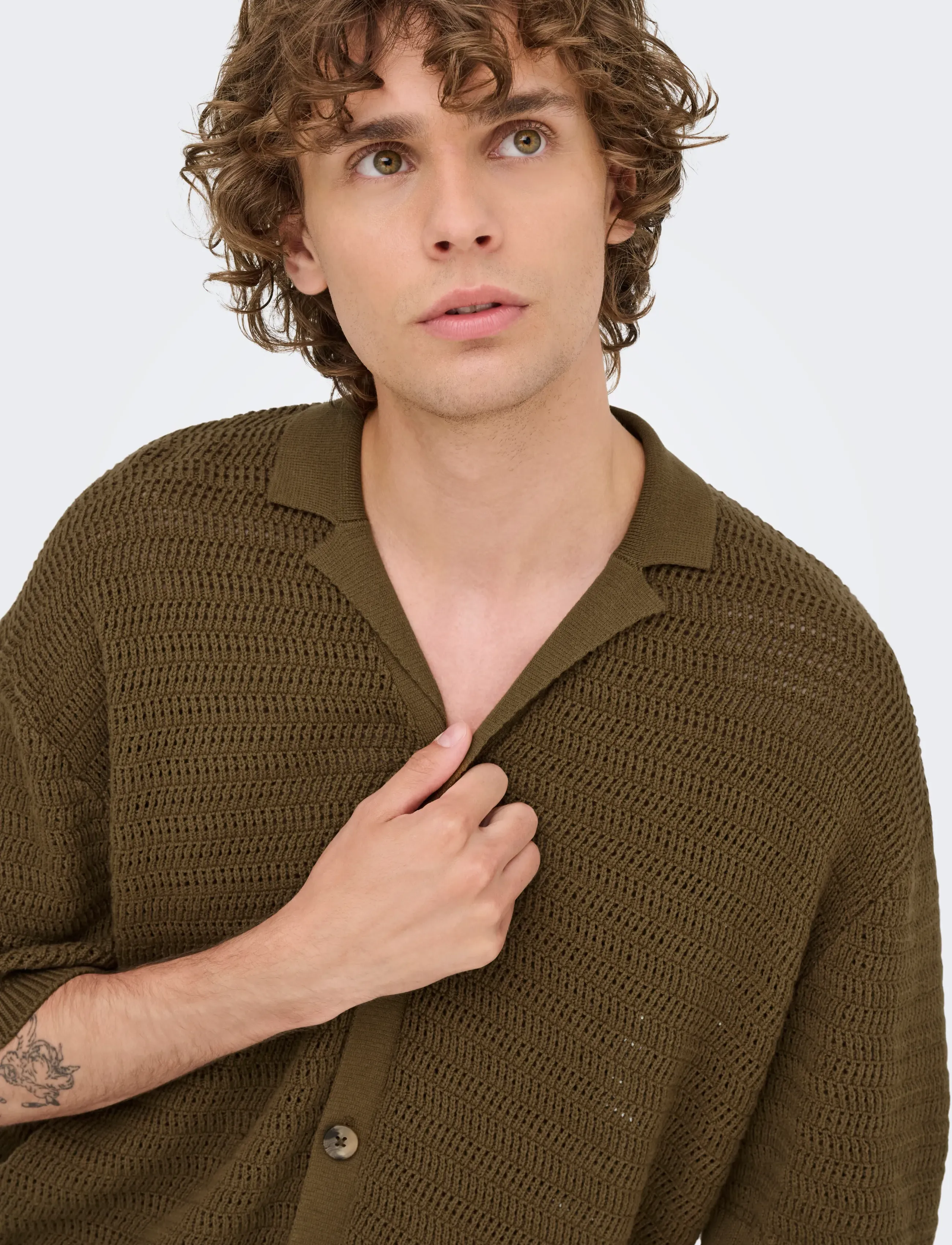 Onsthiago Ovz 7 Ss Resort Crochet Shirt 3