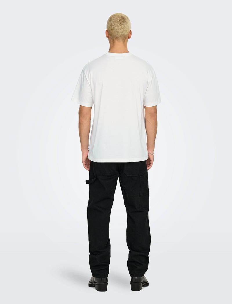 ONLY & SONS - ONSDASH RLX SS TEE VD - kortärmade t-shirts - cloud dancer - 3
