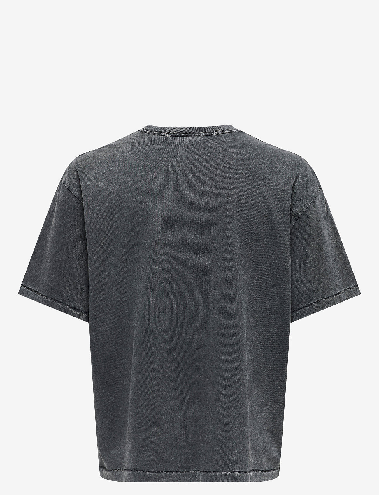 ONLY & SONS - ONSDEVIN OVZ WASHED SS TEE VD - lyhythihaiset - black - 2
