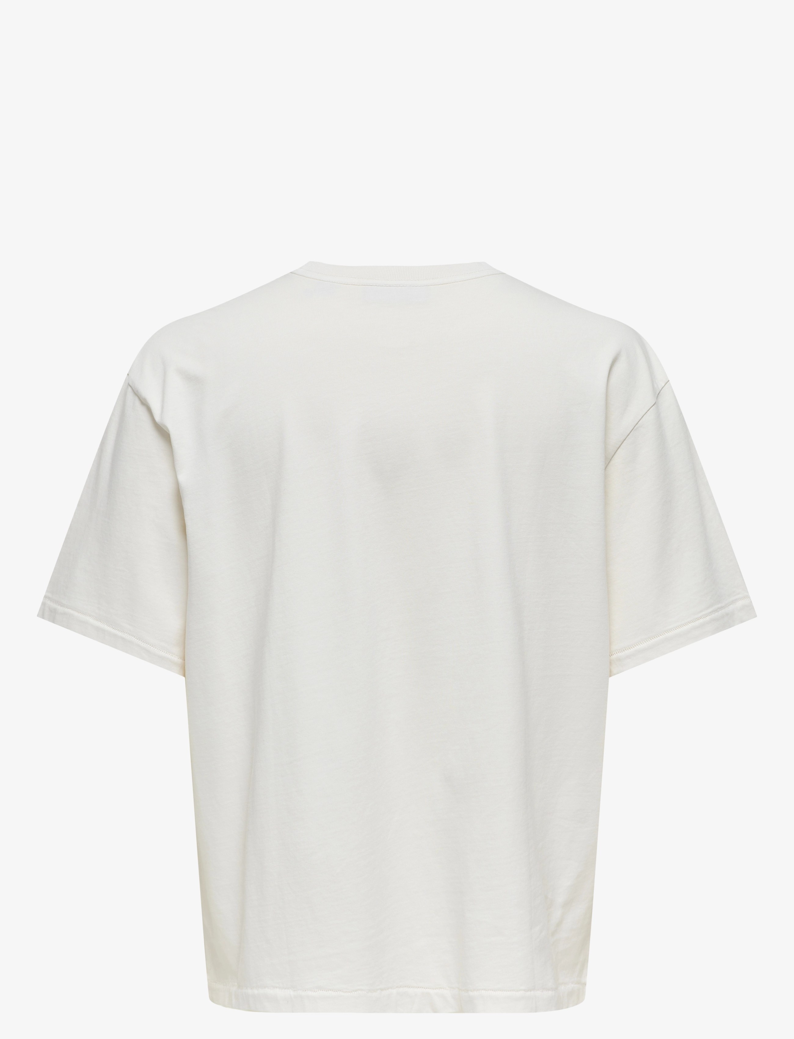 ONLY & SONS - ONSDEVIN OVZ WASHED SS TEE VD - stutterma bolir - cloud dancer - 2