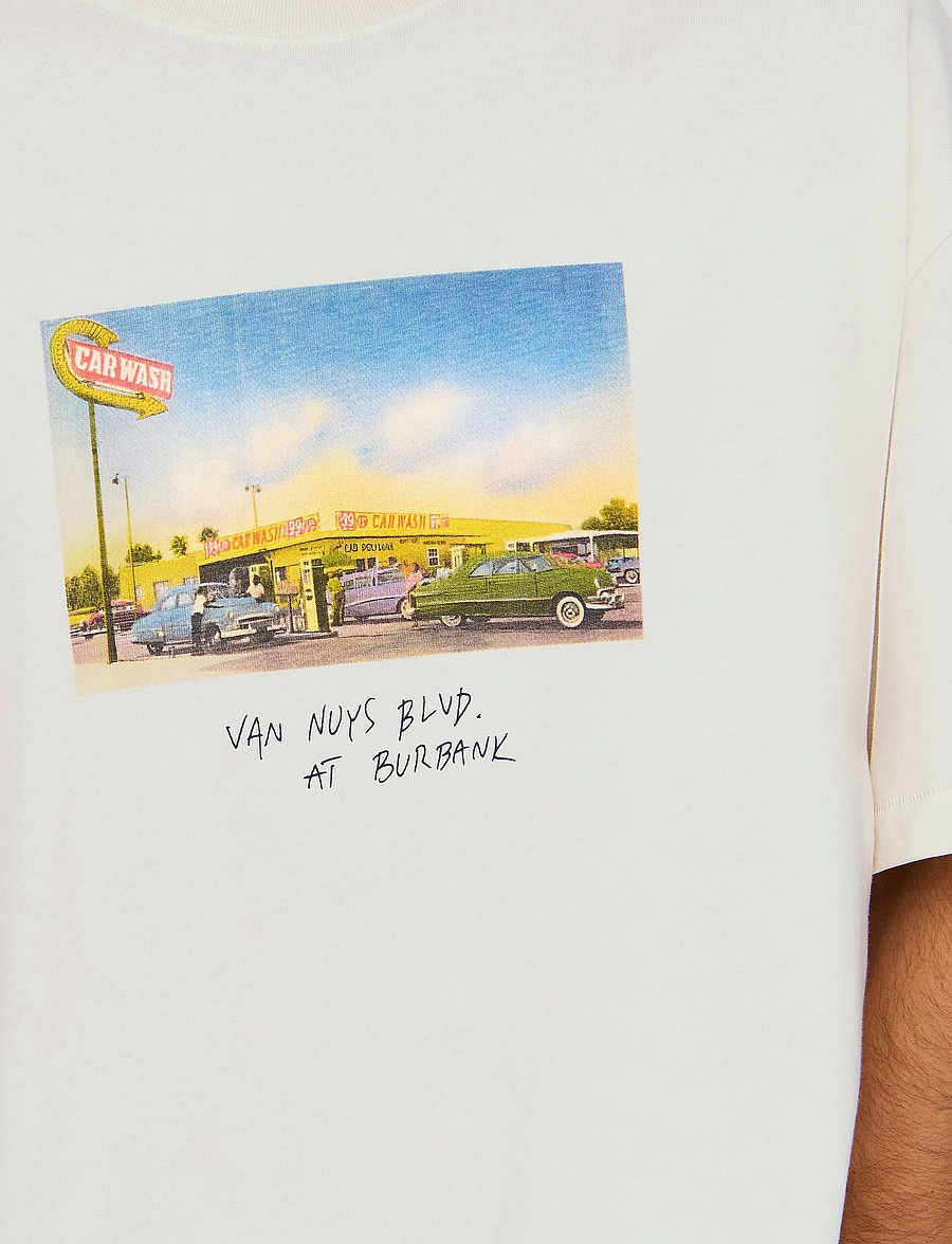 ONLY & SONS - ONSDEVIN OVZ WASHED SS TEE VD - kortärmade t-shirts - cloud dancer - 5