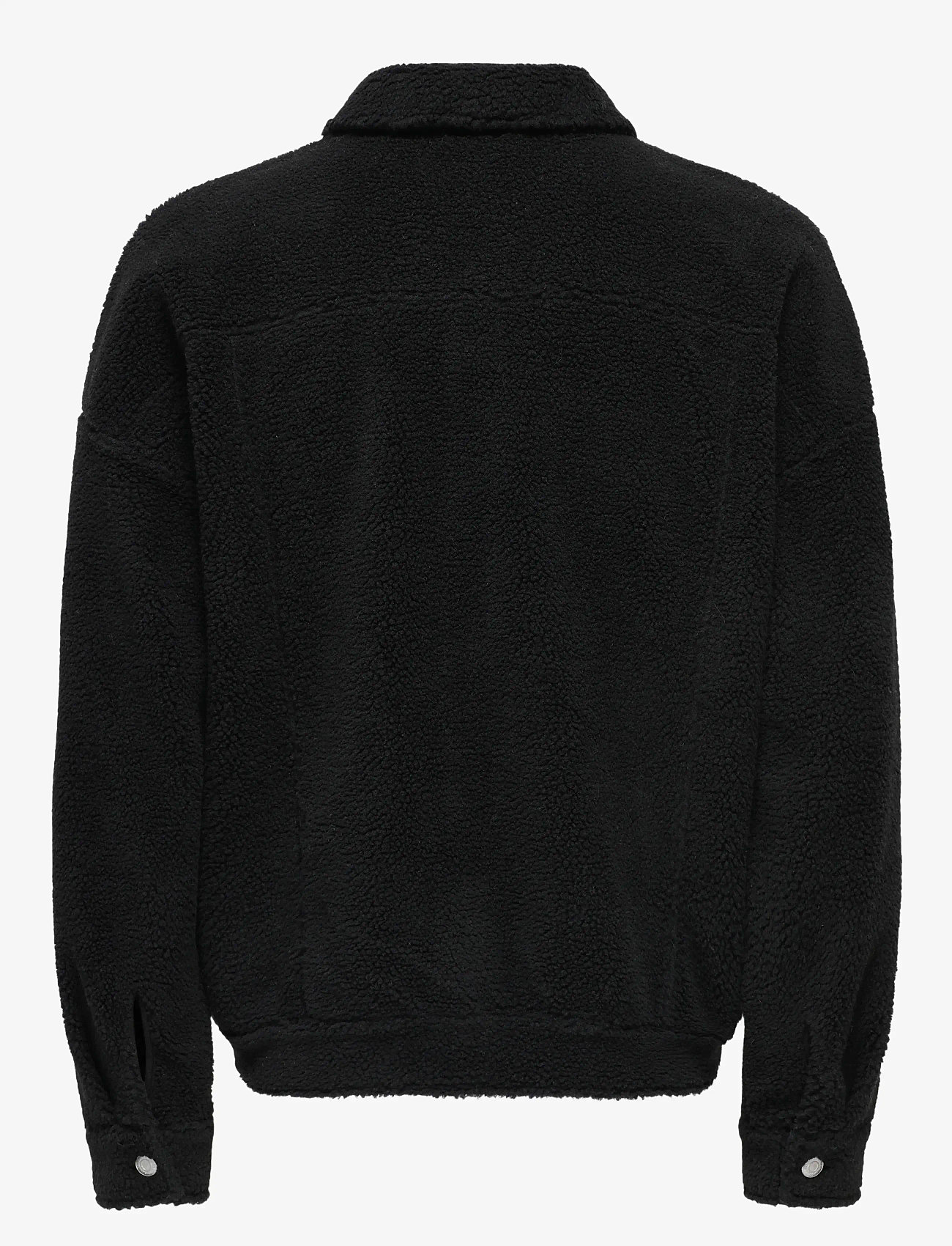 ONLY & SONS - ONSDEACON RLX SHERPA OVERSHIRT SWEAT VD - kollektsioonid - jet black - 1