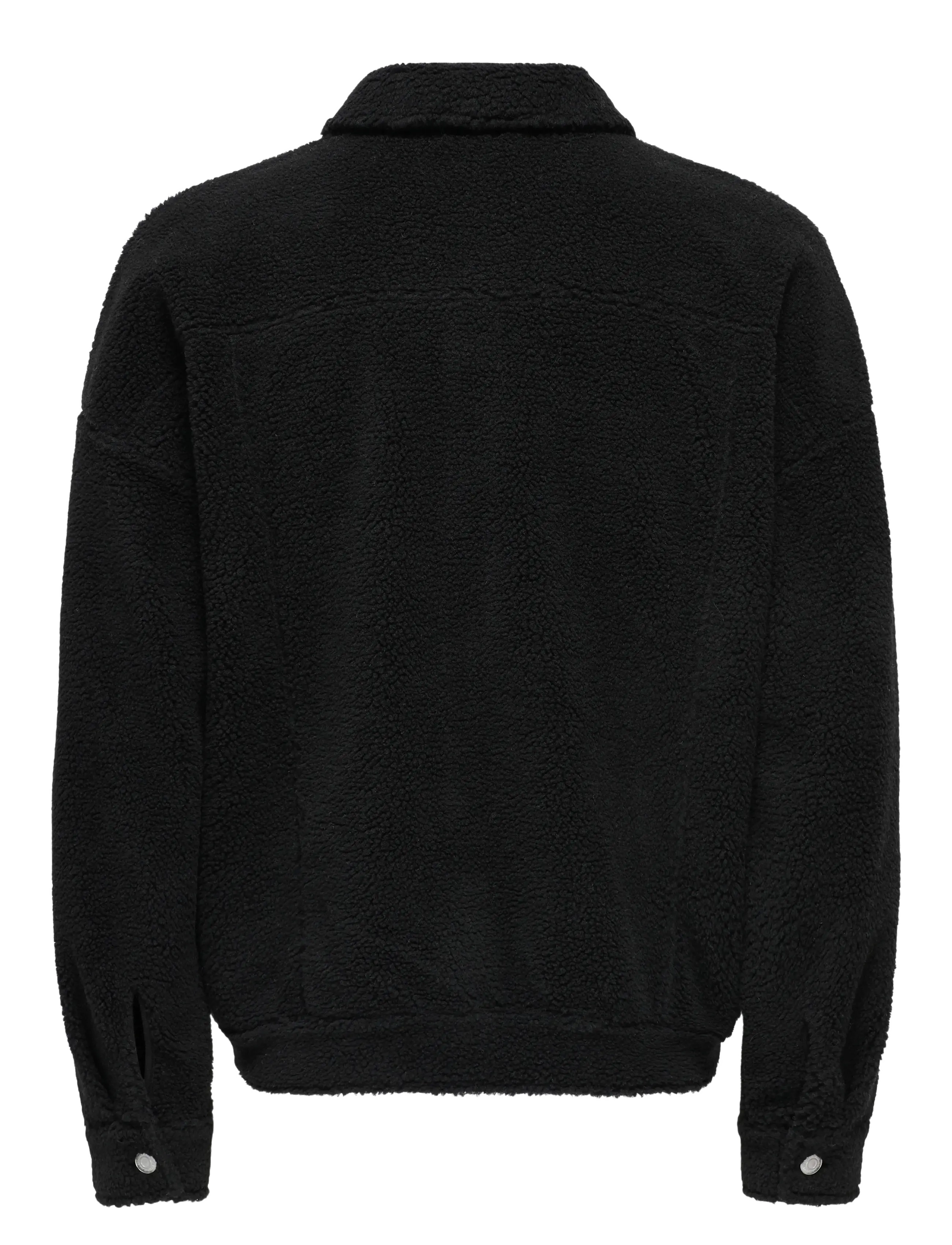 ONLY & SONS - ONSDEACON RLX SHERPA OVERSHIRT SWEAT VD - les essentiels de vacances - jet black - 1