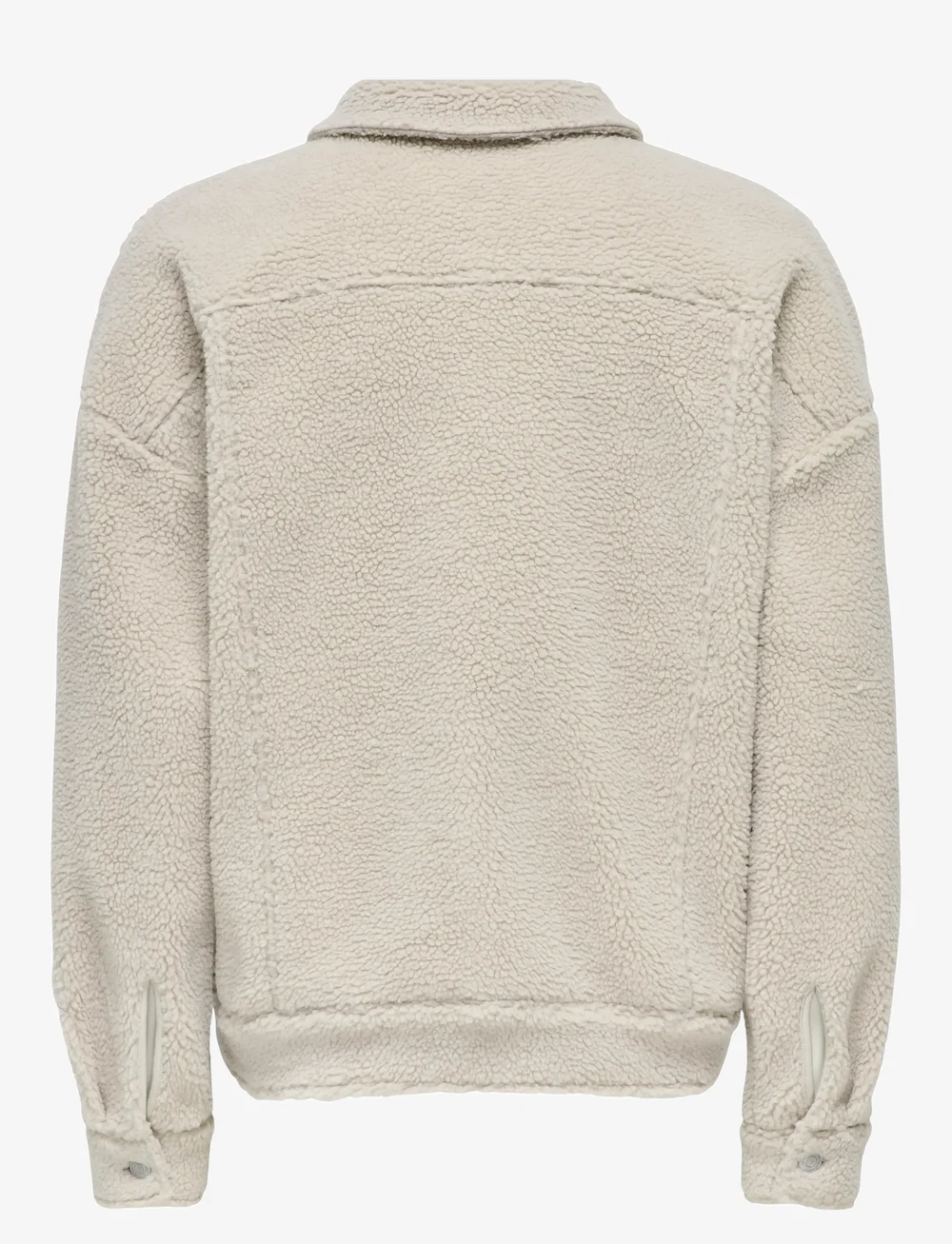 ONLY & SONS - ONSDEACON RLX SHERPA OVERSHIRT SWEAT VD - kollektsioonid - silver lining - 1