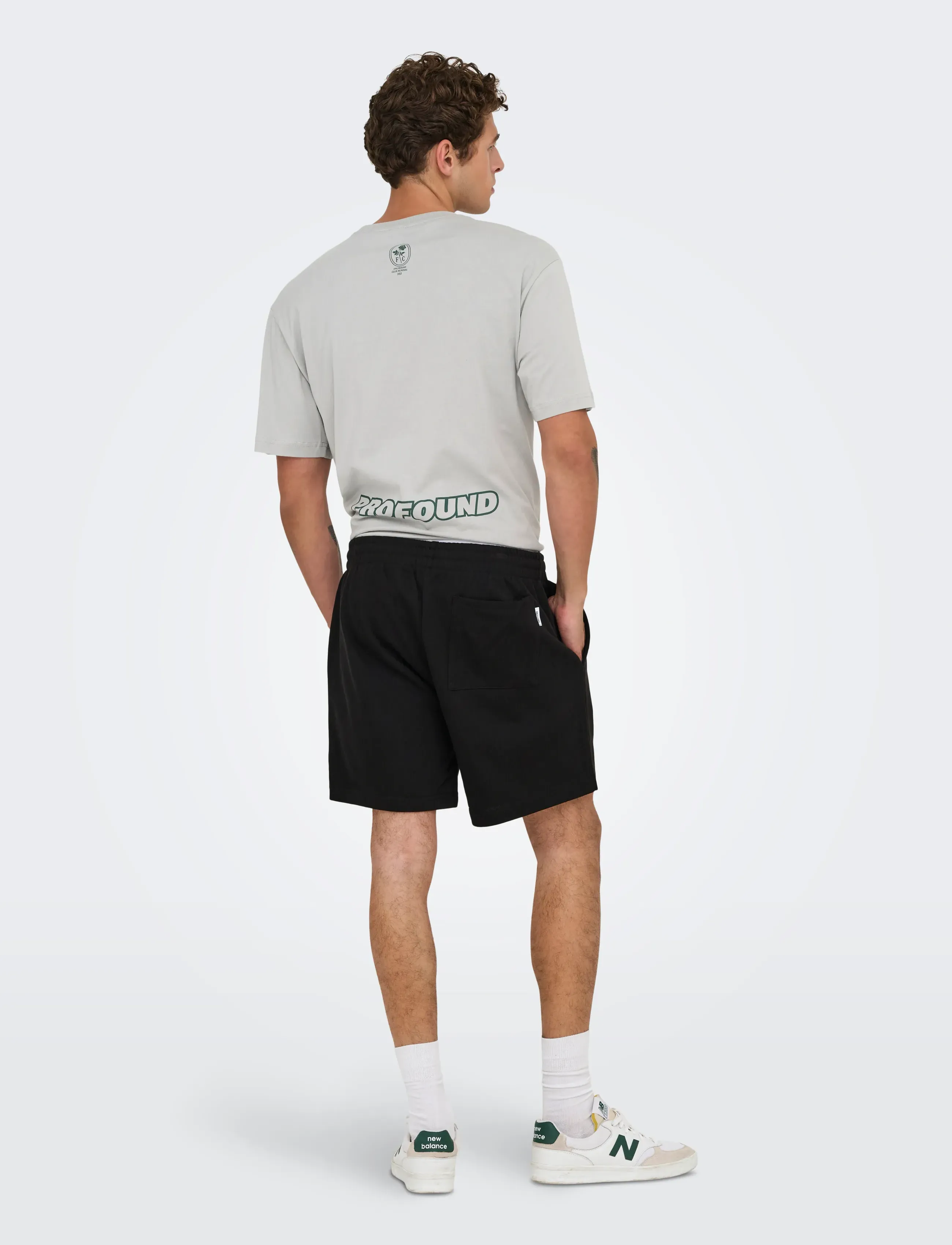 ONLY & SONS - ONSDAVID SHORTS SWEAT - püksid - black - 3