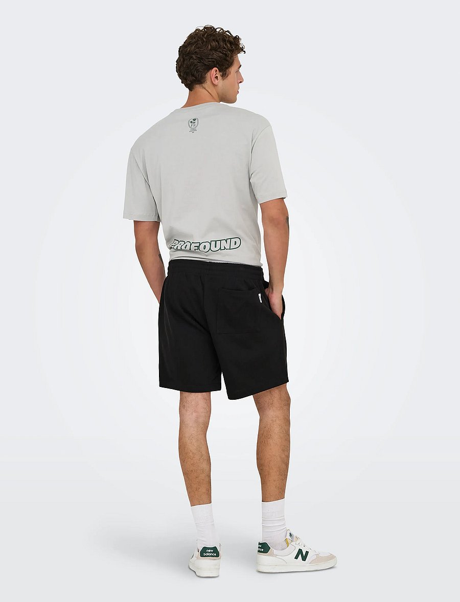 ONLY & SONS - ONSDAVID SHORTS SWEAT NOOS - hosen - black - 3