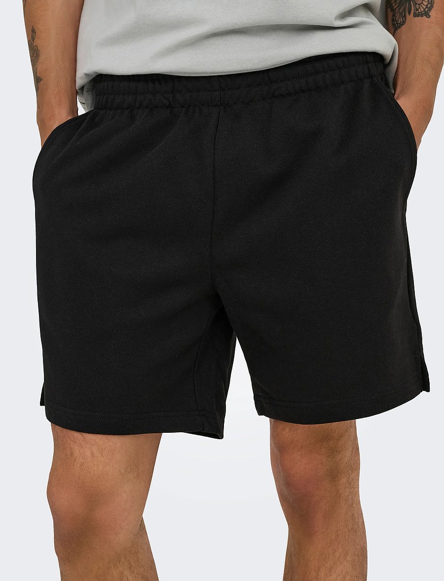 ONLY & SONS - ONSDAVID SHORTS SWEAT NOOS - hosen - black - 5