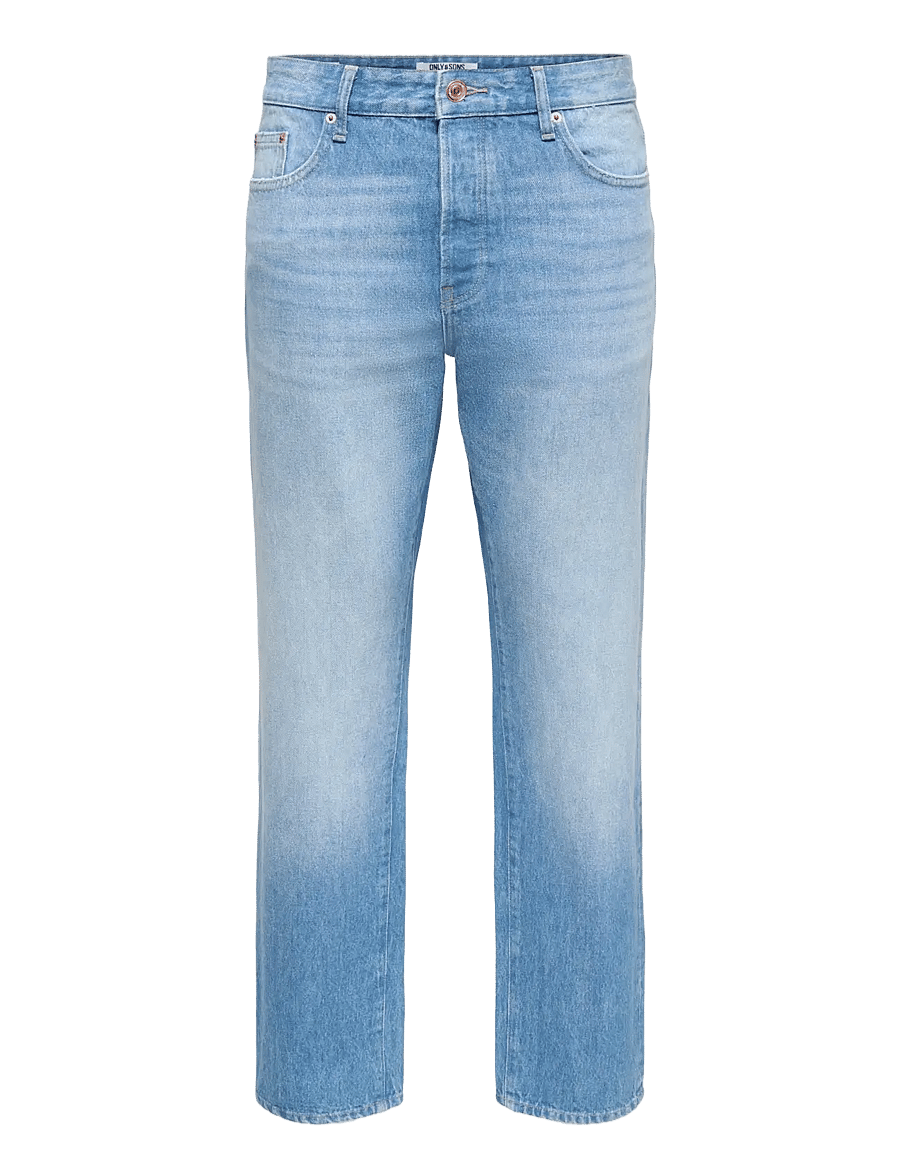 ONLY & SONS - ONSEDGE STRAIGHT MB 2344 AZG DNM - regular jeans - medium blue denim - 1