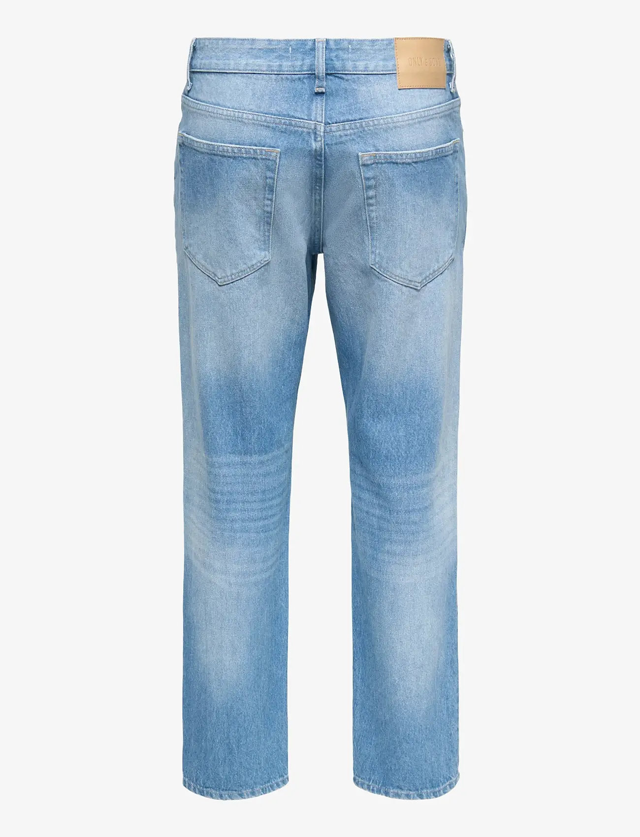 ONLY & SONS - ONSEDGE STRAIGHT MB 2344 AZG DNM - tavalised teksad - medium blue denim - 2