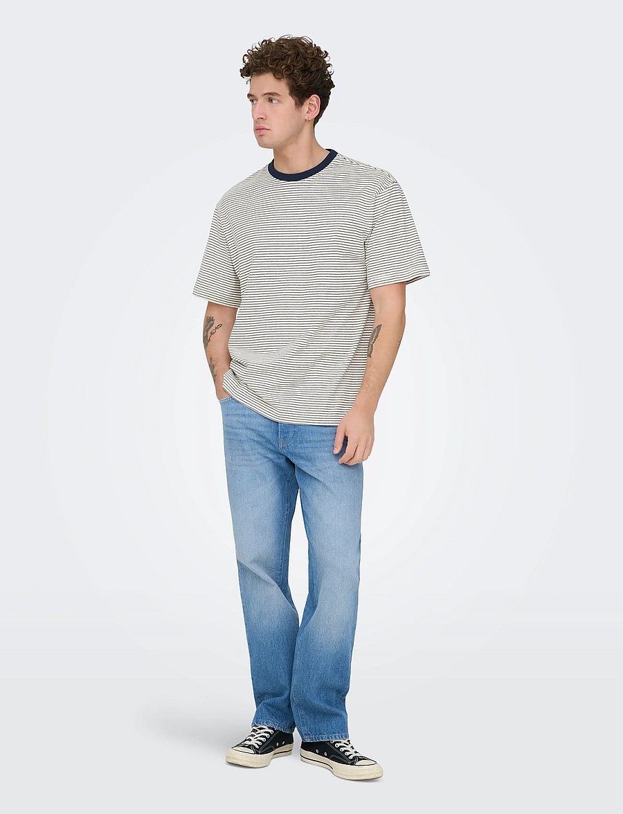 ONLY & SONS - ONSEDGE STRAIGHT MB 2344 AZG DNM - regular jeans - medium blue denim - 5