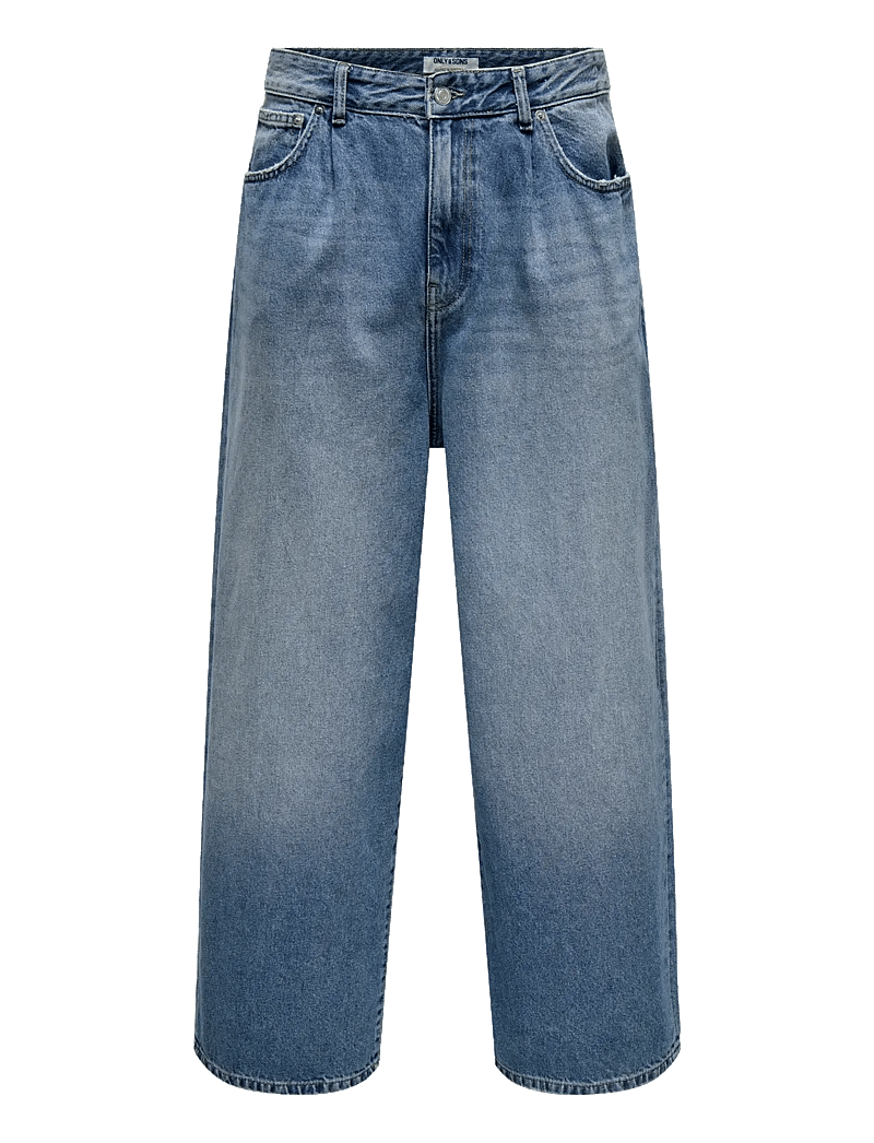 ONLY & SONS - ONSCARL BALLOON MB 2356 TAI DNM - loose jeans - medium blue denim - 1