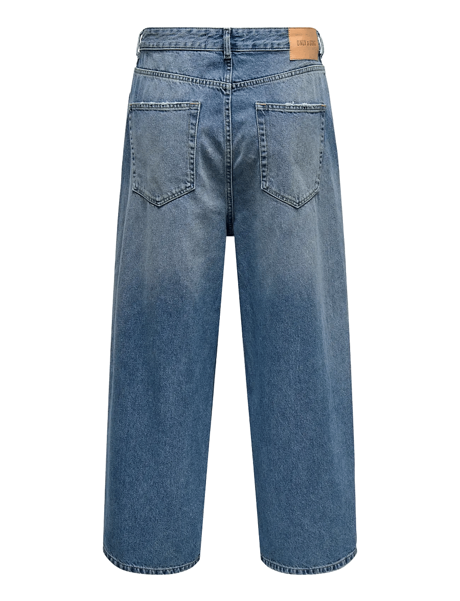 ONLY & SONS - ONSCARL BALLOON MB 2356 TAI DNM - loose jeans - medium blue denim - 2
