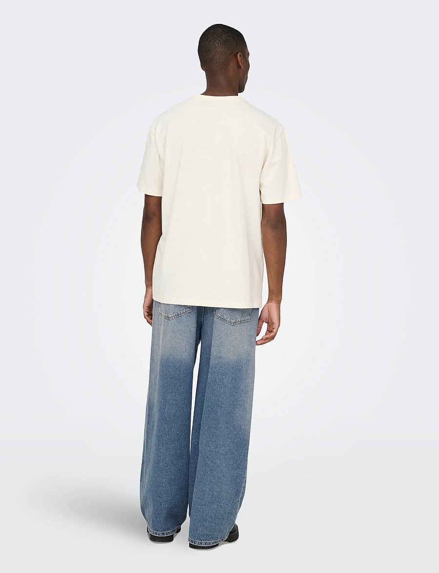 ONLY & SONS - ONSCARL BALLOON MB 2356 TAI DNM - loose jeans - medium blue denim - 3