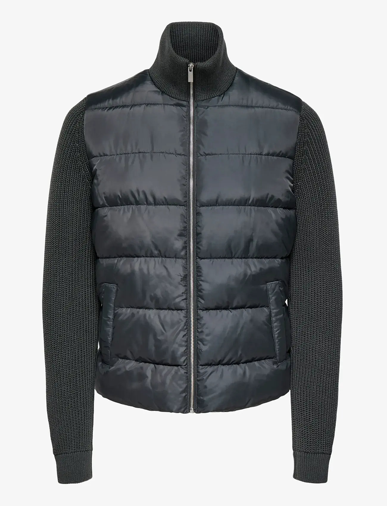 ONLY & SONS - ONSMANE LIFE MIXED JACKET OTW - grey pinstripe - 1