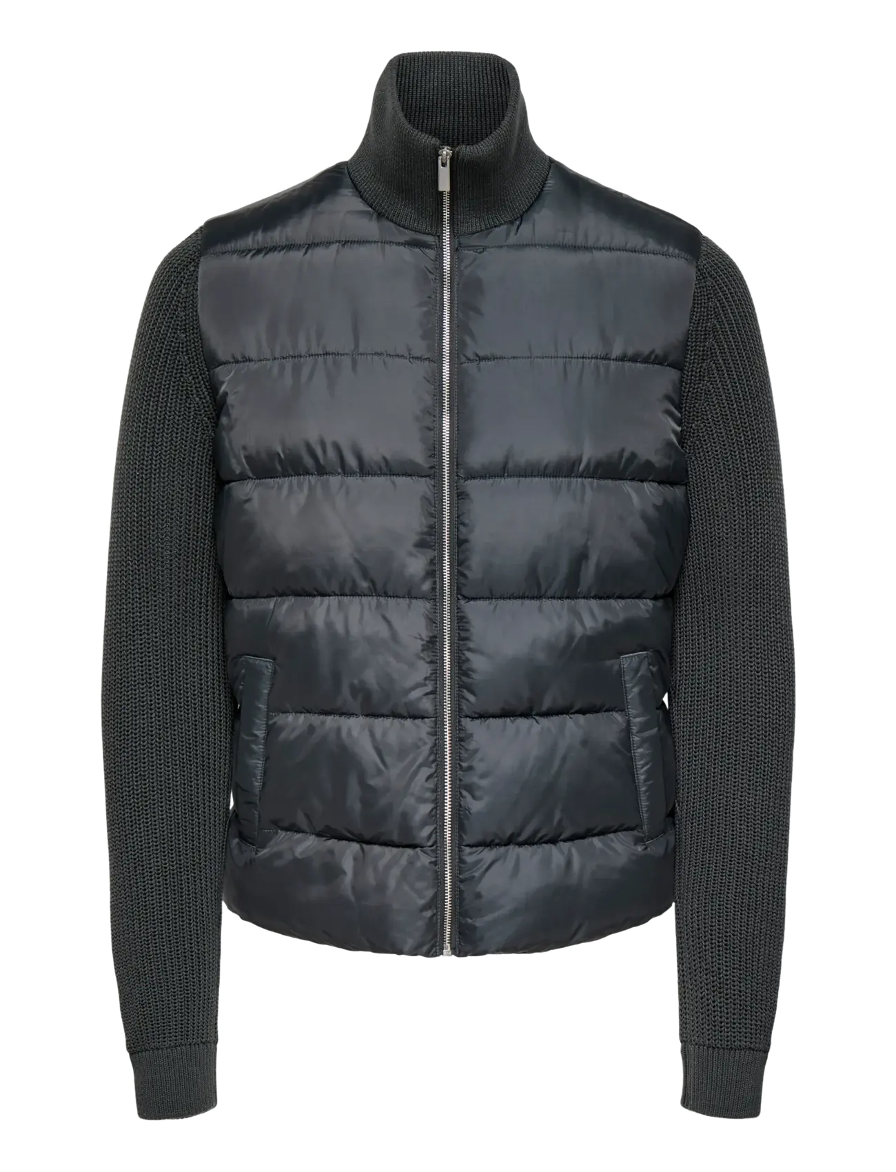 ONLY & SONS ONSMANE LIFE MIXED JACKET OTW - ONLY & SONS - GREY PINSTRIPE / grey