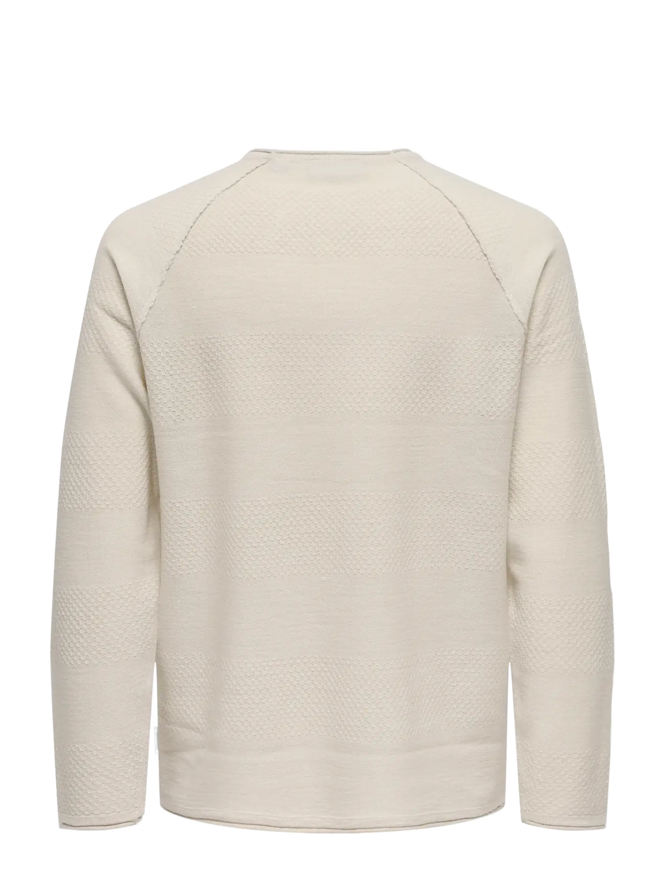ONLY & SONS - ONSAPOLLO REG LS STRUC CREW KNIT - rundhals - silver lining - 2