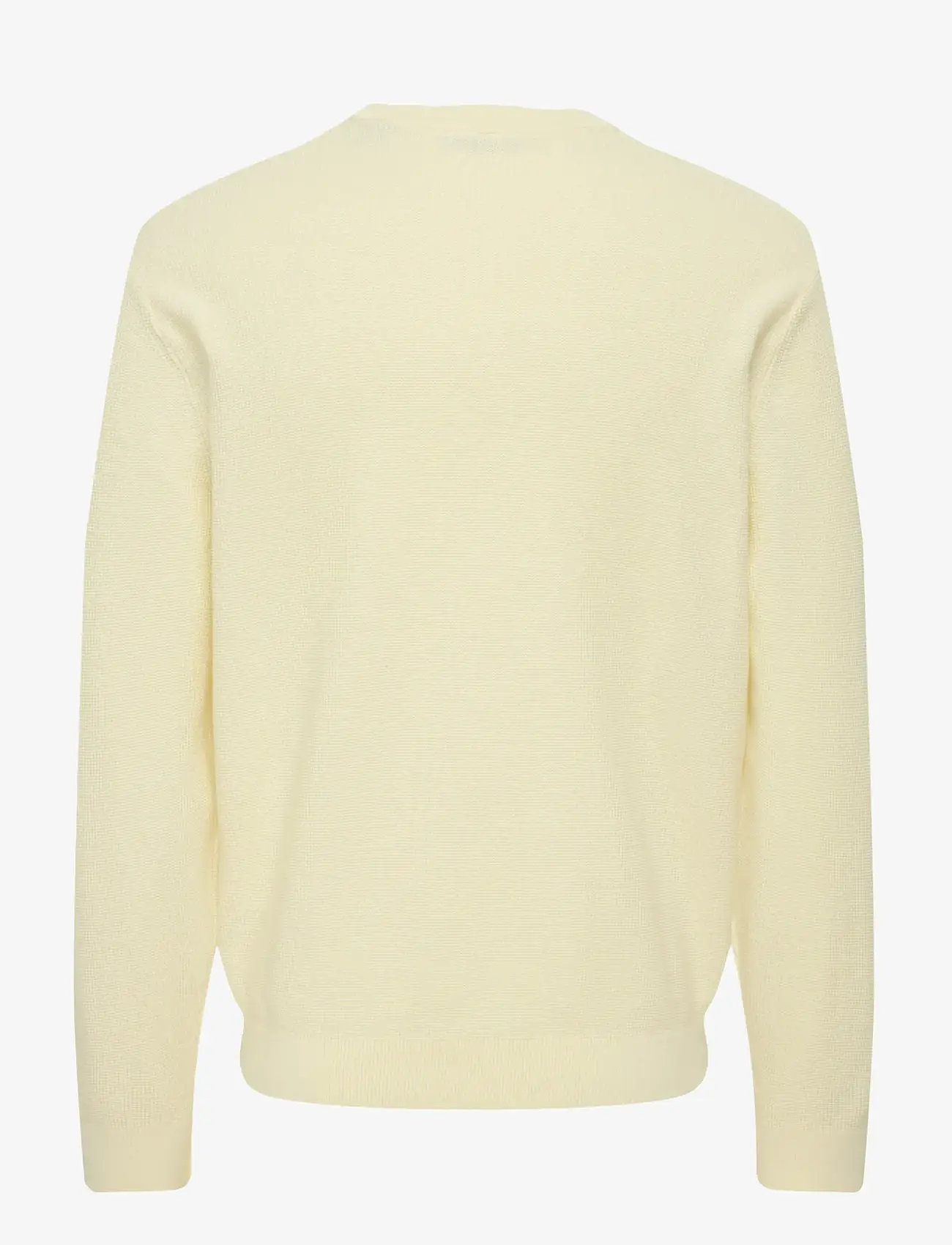 ONLY & SONS - ONSTONY RLX 12 LS WAFFLE CREW KNIT NOOS - rund hals - antique white - 2