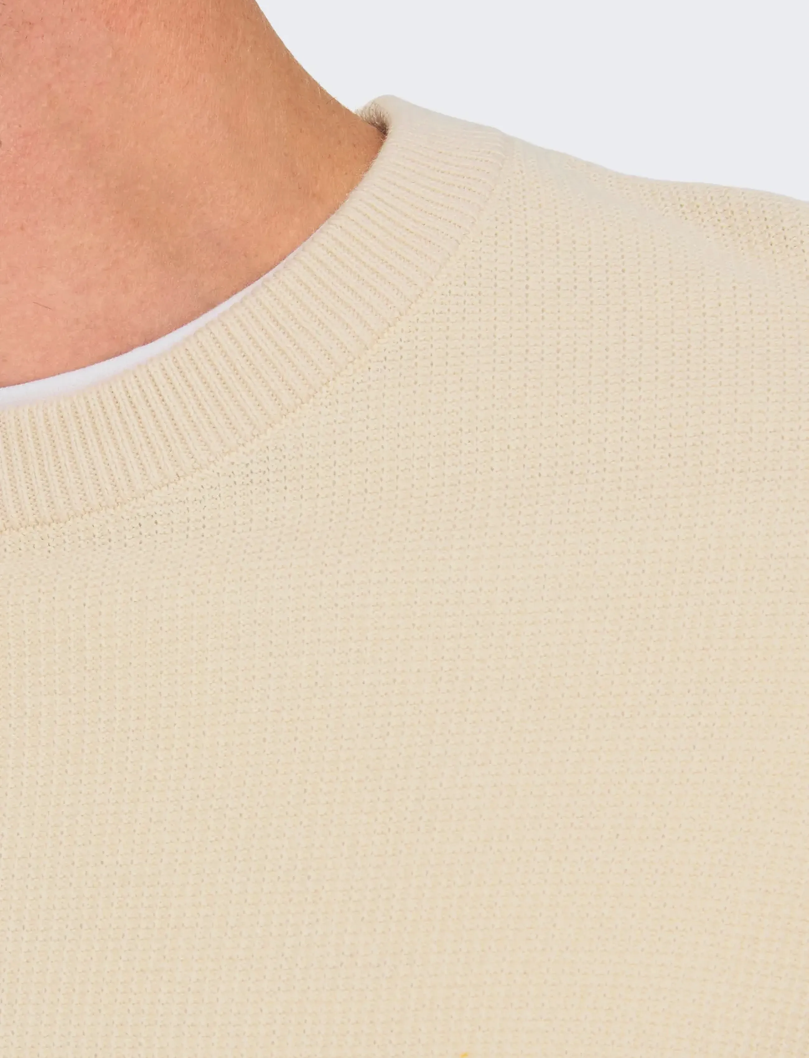 ONLY & SONS Onstony Rlx 12 Ls Waffle Crew Knit Noos stickade tröjor herr – bild 5