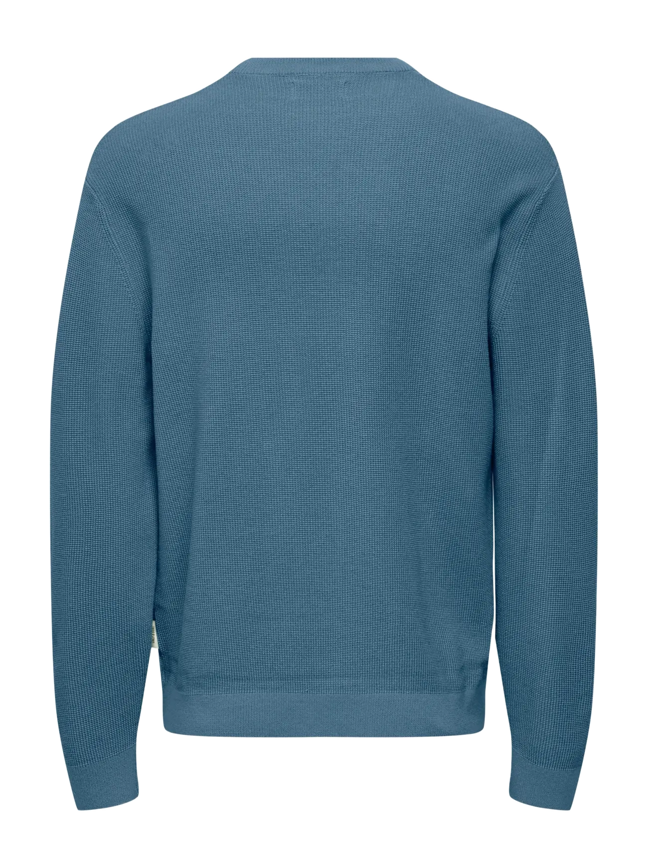 ONLY & SONS - ONSTONY RLX 12 LS WAFFLE CREW KNIT NOOS - Ümmarguse kaelusega kudumid - spring lake - 1