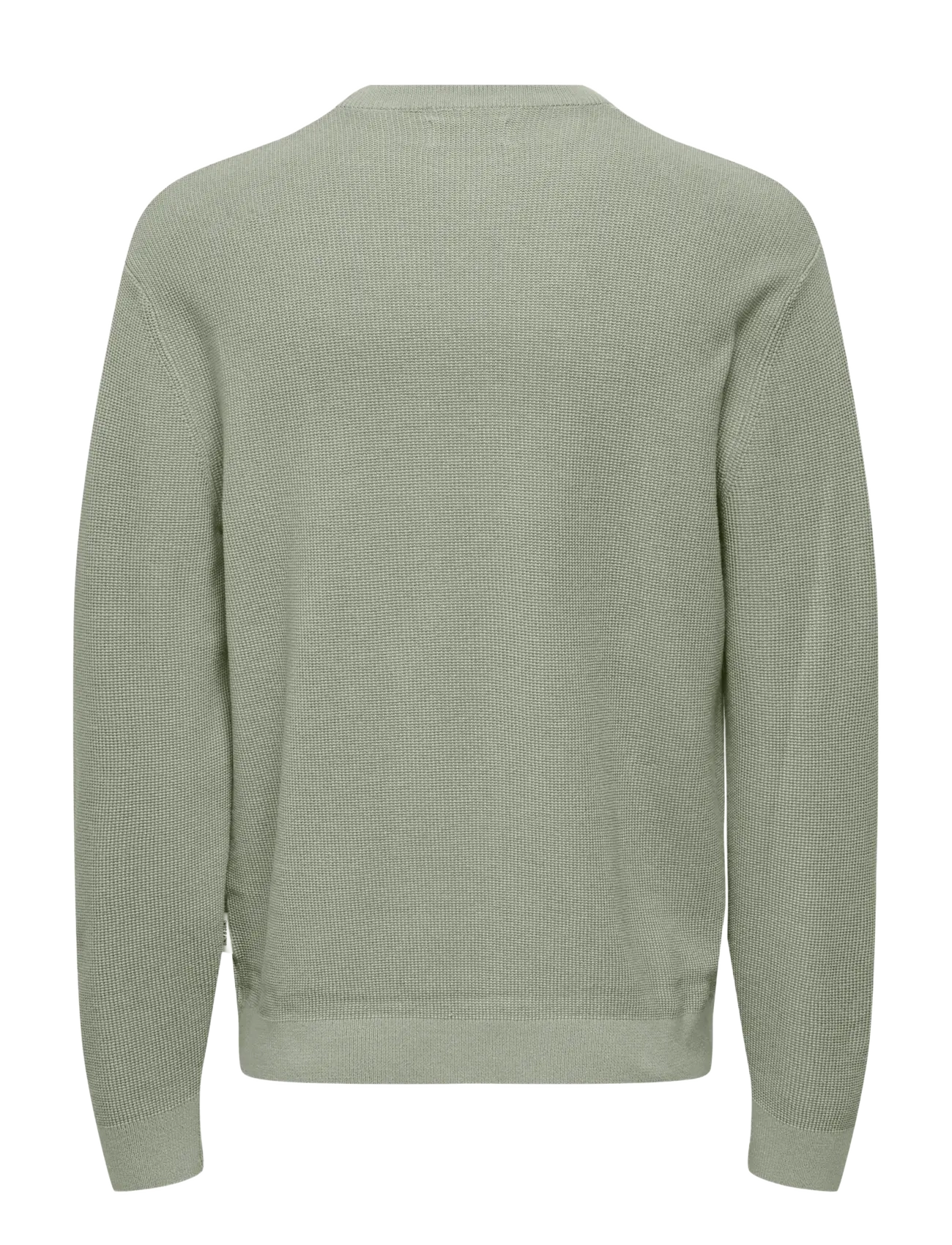 ONLY & SONS - ONSTONY RLX 12 LS WAFFLE CREW KNIT NOOS - Ümmarguse kaelusega kudumid - wrought iron - 2